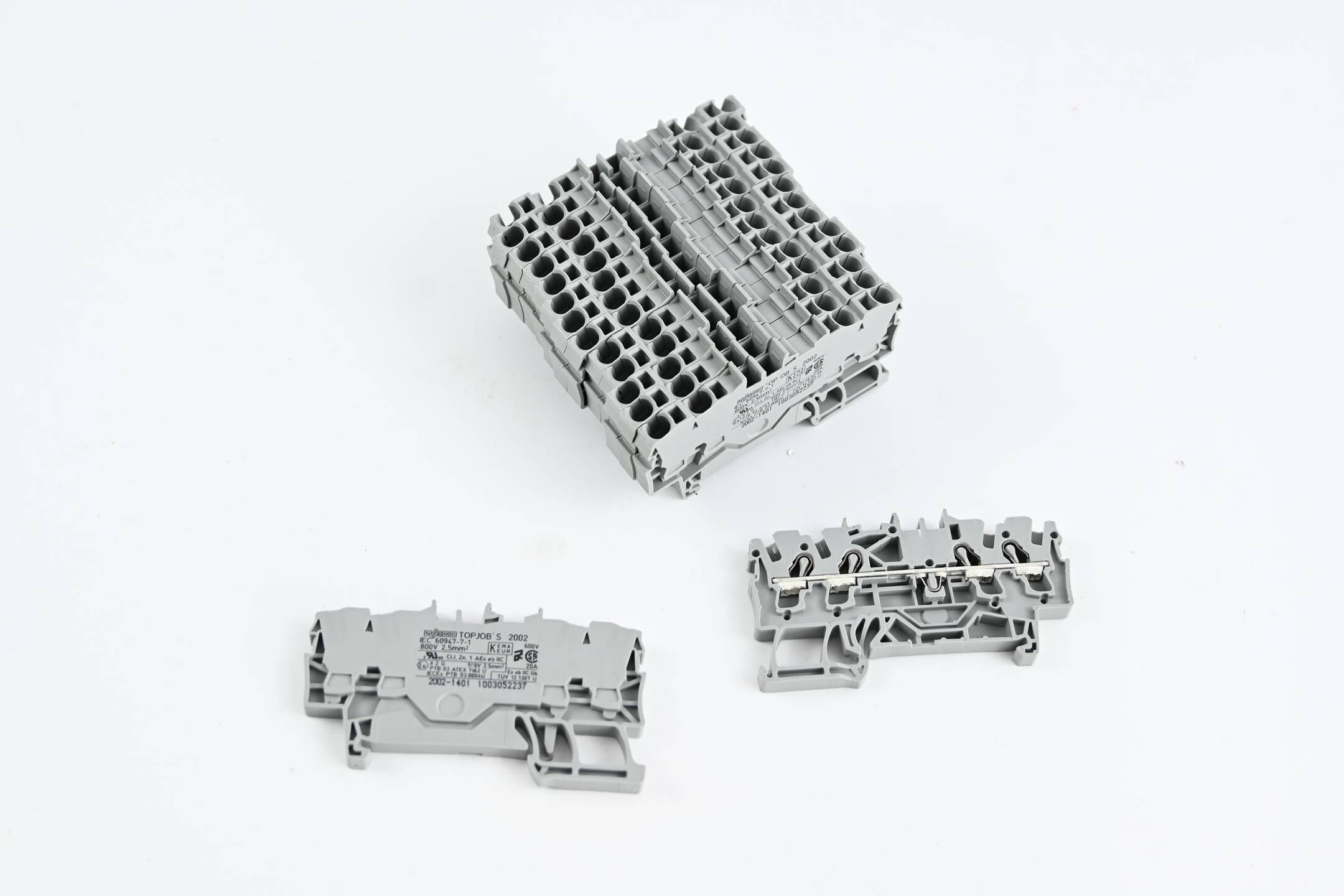 Wago 15 Stück 4-Leiter Durchgangsklemme 2002-1401