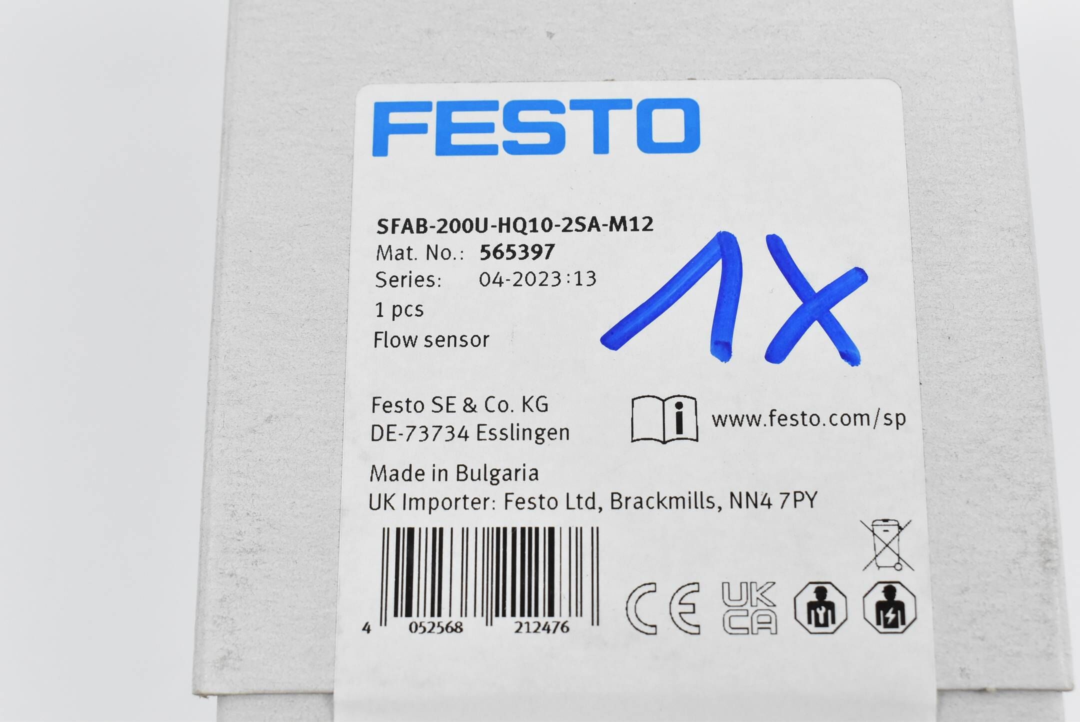 Festo Durchflusssensor SFAB-200U-HQ10-2SA-M12 ( 565397 )