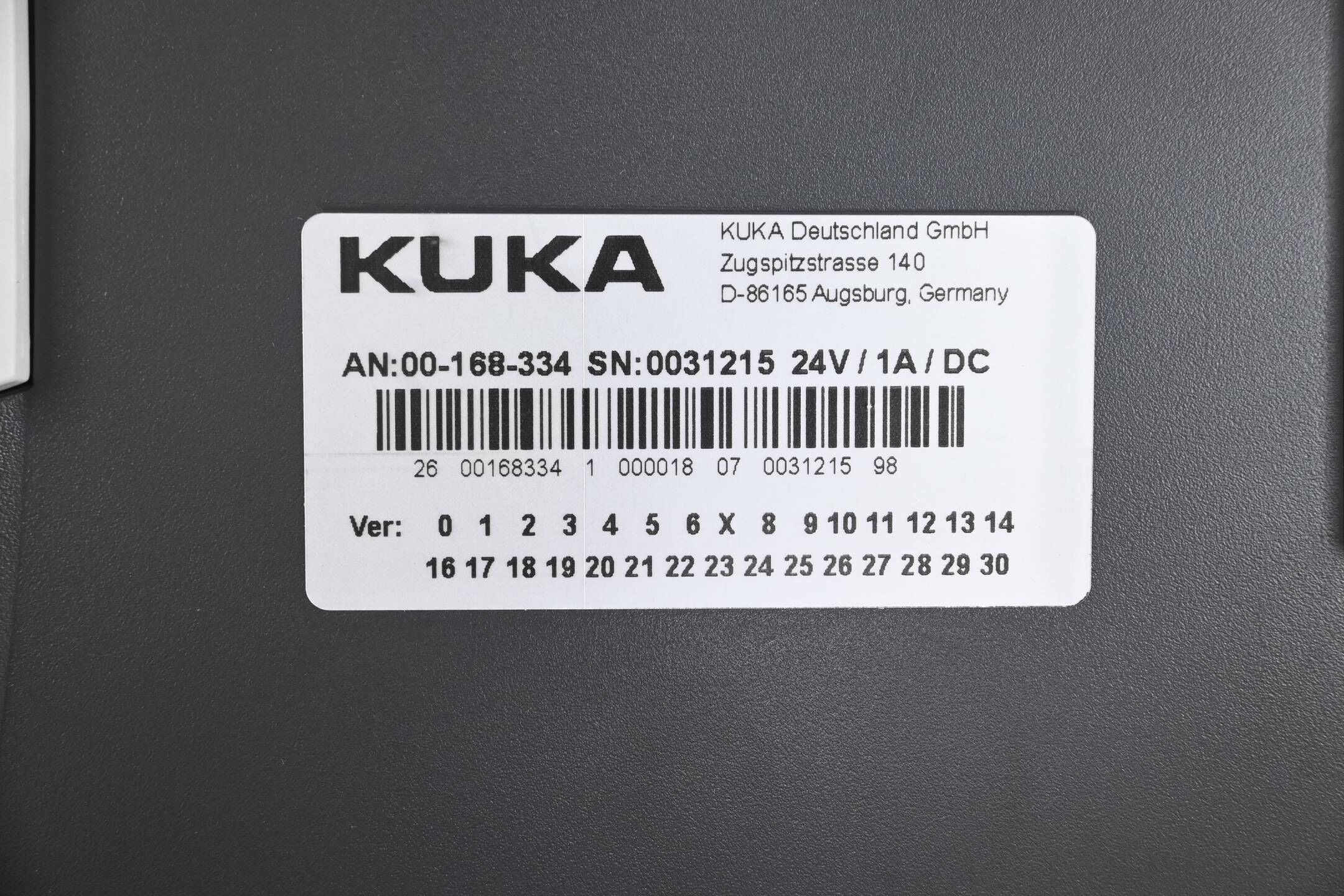 Kuka Roboter KRC4 SmartPad Control Panel 00-168-334 Ver. 7