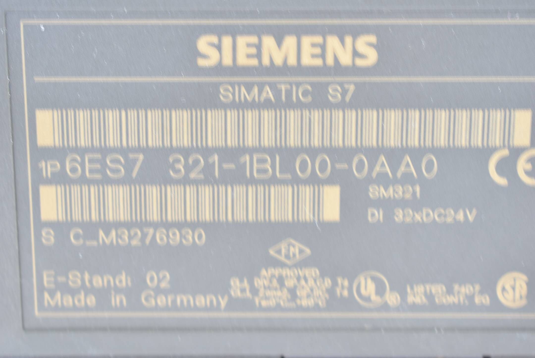 Siemens Simatic S7-300 SM321 6ES7321-1BL00-0AA0 ( 6ES7 321-1BL00-0AA0 )