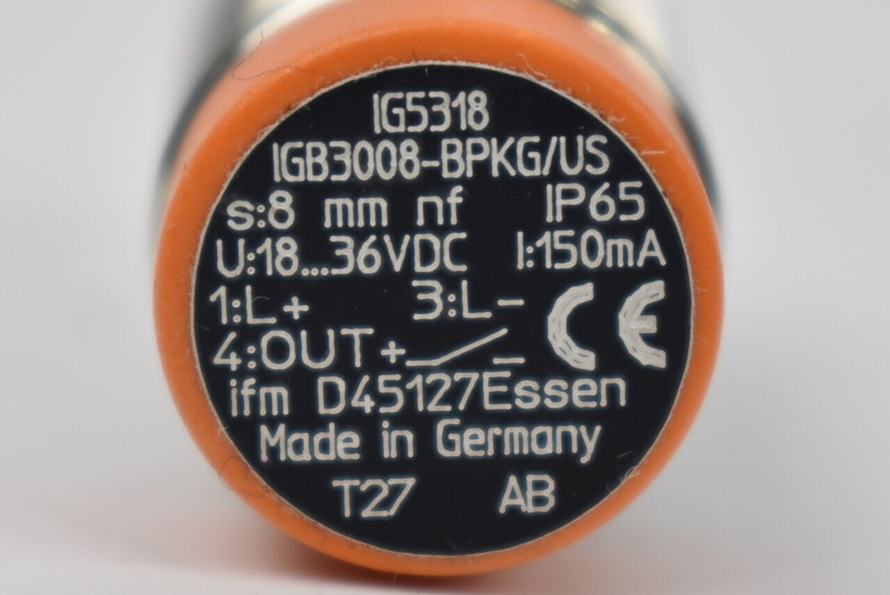 Ifm efector induktiver Sensor IG5318 IGB3008-BPKG/US-100-DPS ( 1 Stück )