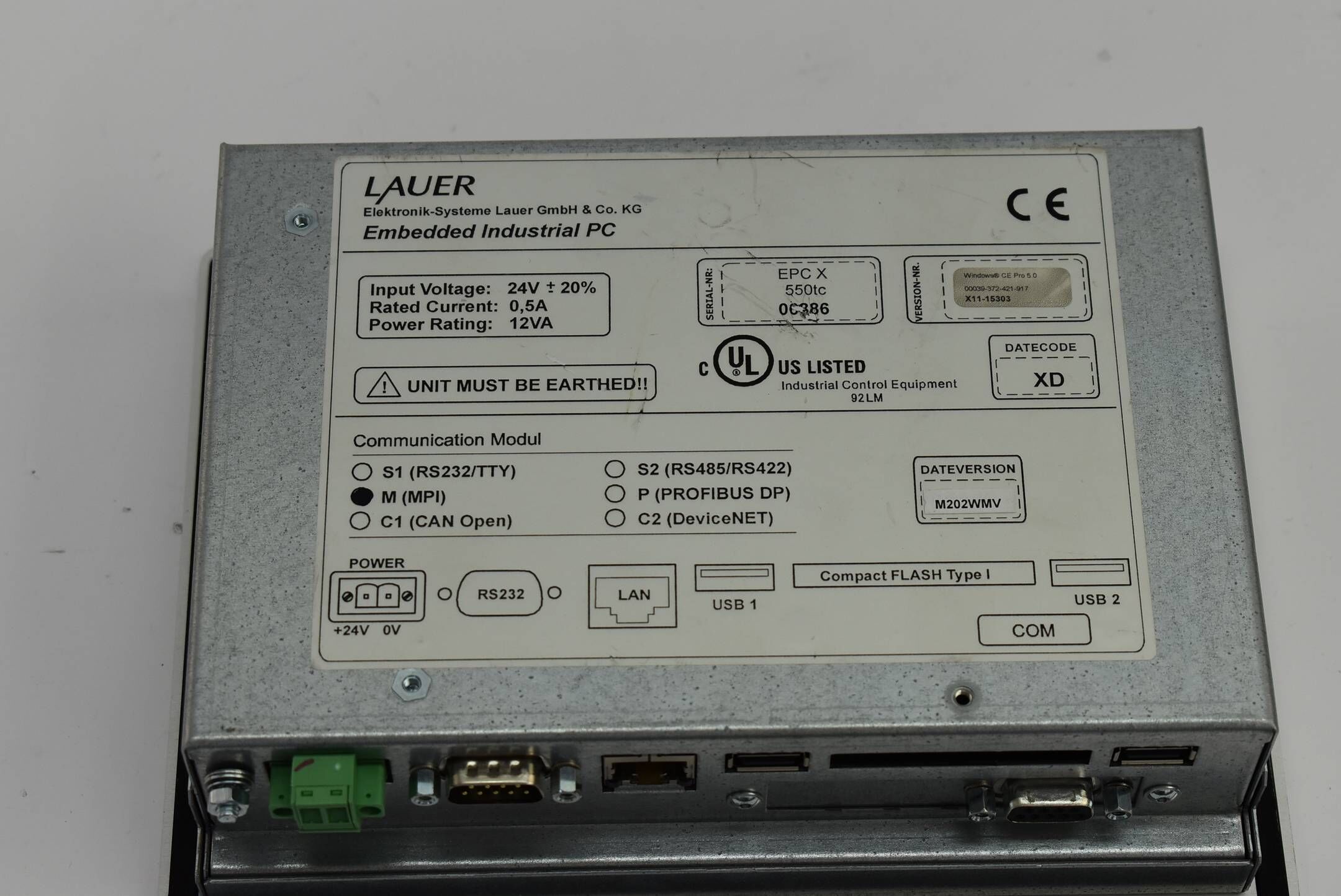 Lauer embedded Industrial PC ( EPC X 550tc 0C886 )