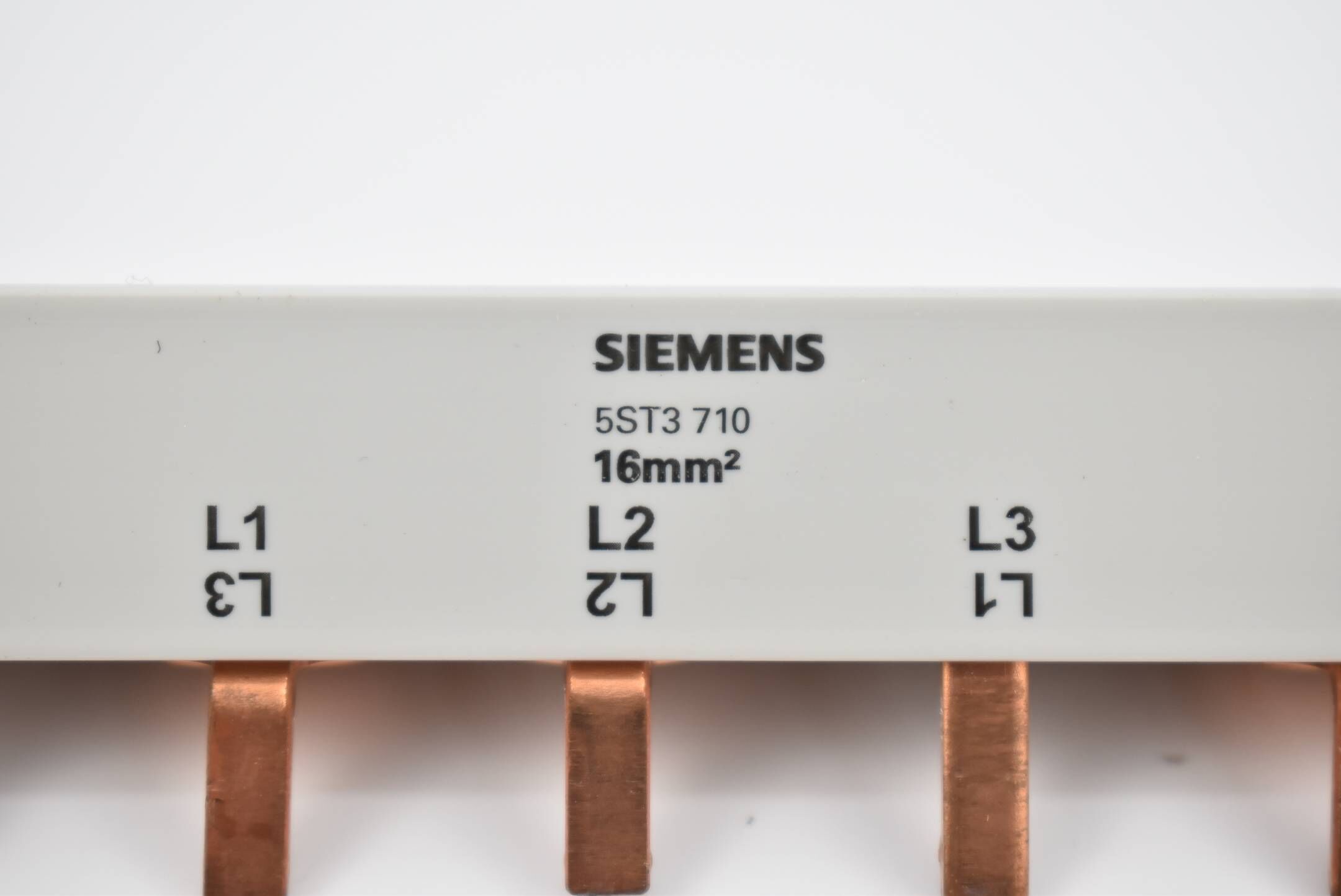 Siemens Stiftsammelschiene berührungssicher 5ST3710 ( 5ST3 710 ) 26,9cm ( 16mm² )