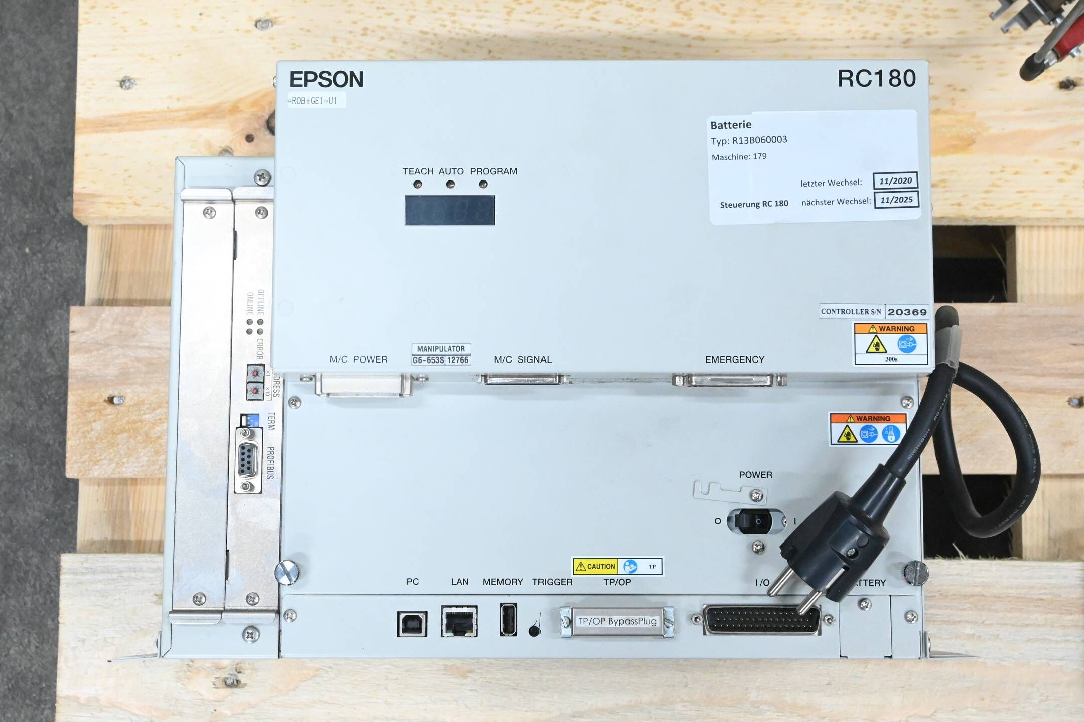 Seiko Epson SCARA Roboter G6-653S inkl. Epson Robot Controller RC180