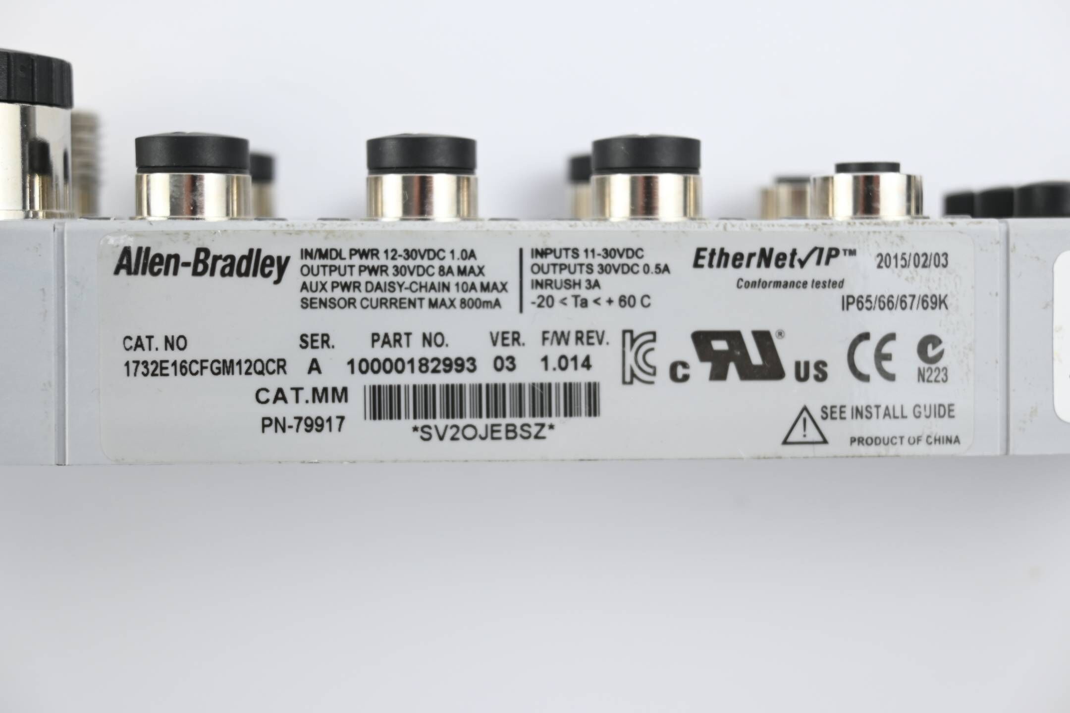 Allen Bradley ArmorBlock EtherNet/IP I/O-Modul 1732E-16CFGM12P5QCR