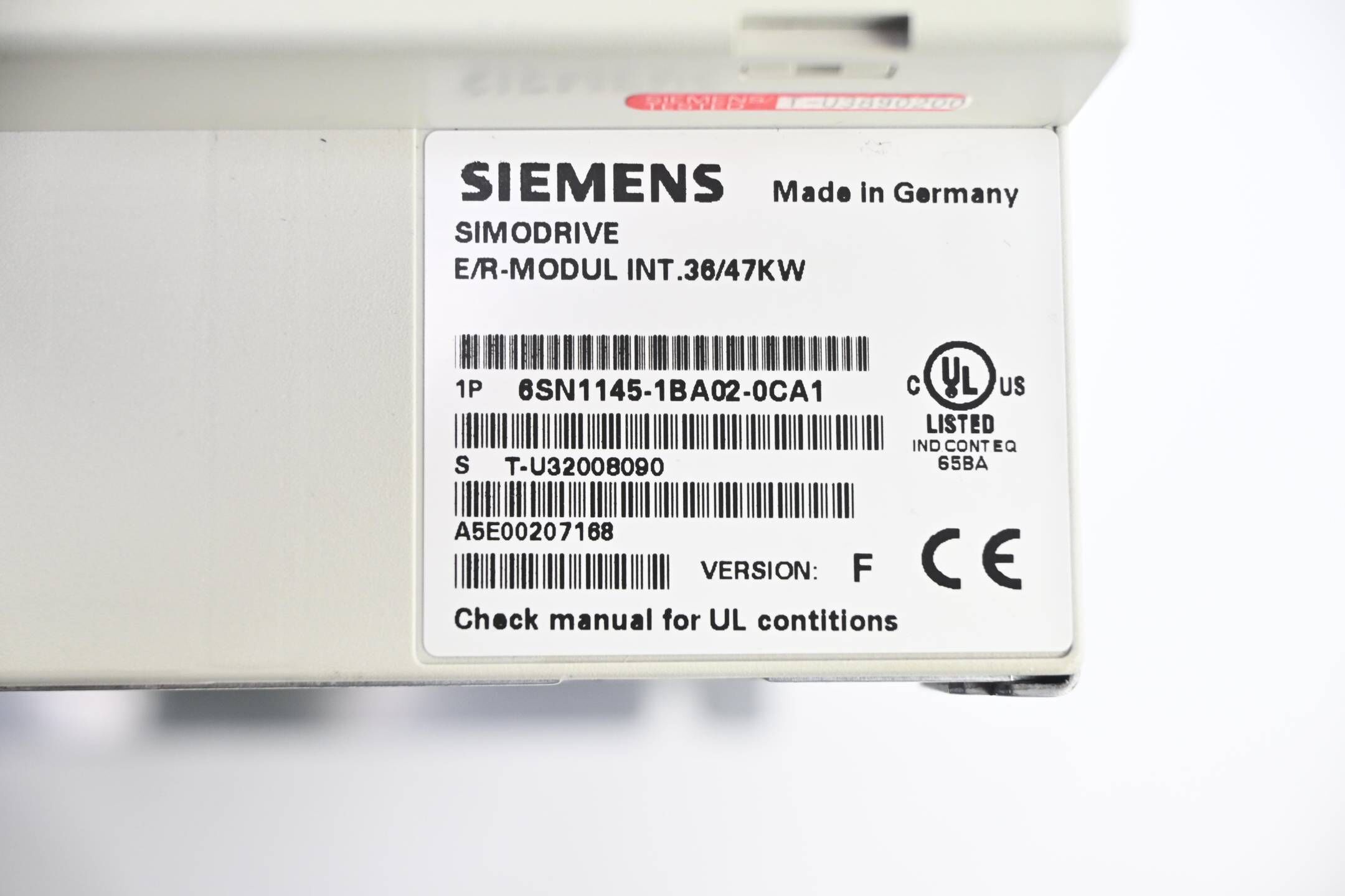 GENERALÜBERHOLT Siemens Simodrive E/R-Modul 6SN1145-1BA02-0CA1 Ver. F