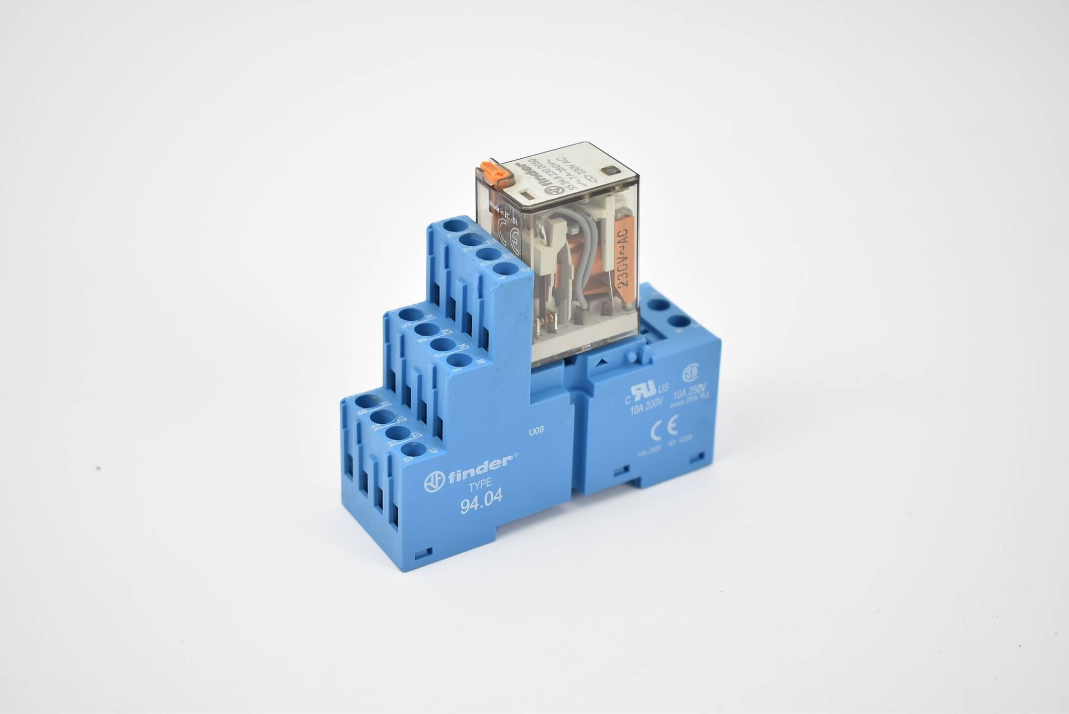 Finder Steckrelais 94.04 inkl. 55.34.8.230.0050 ( 7A 250V 230VAC )