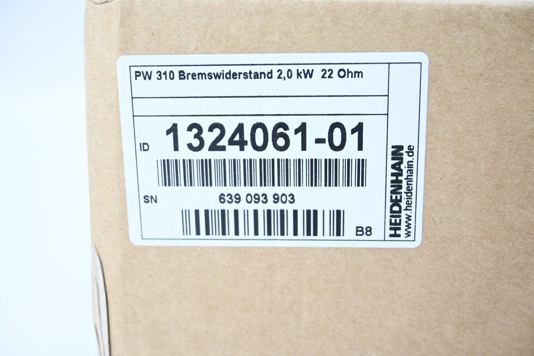 Heidenhain Bremswiderstand für Umrichter PW310 ( 1324061-01 ) Ver. B8