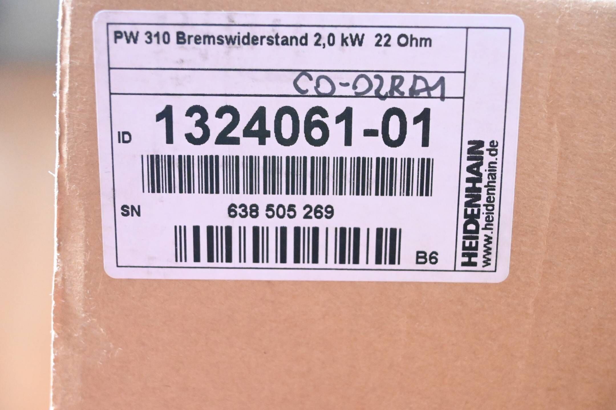 Heidenhain Bremswiderstand für Umrichter PW310 ( 1324061-01 ) Ver. B6