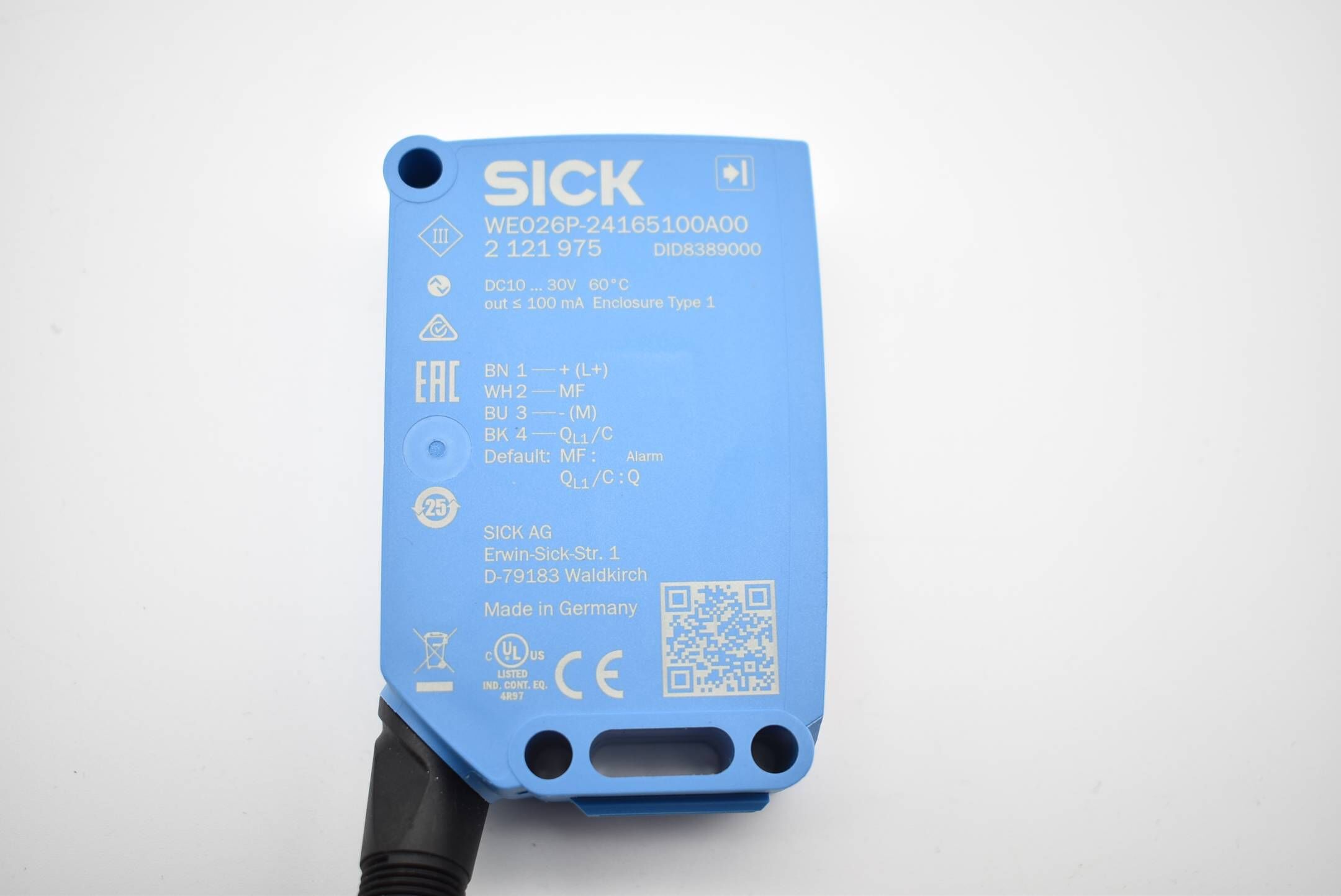 SICK Empfänger WE026P-24165100A00 ( WEO26P-24165100A00 ) ( WSE26P-24165100A00 )