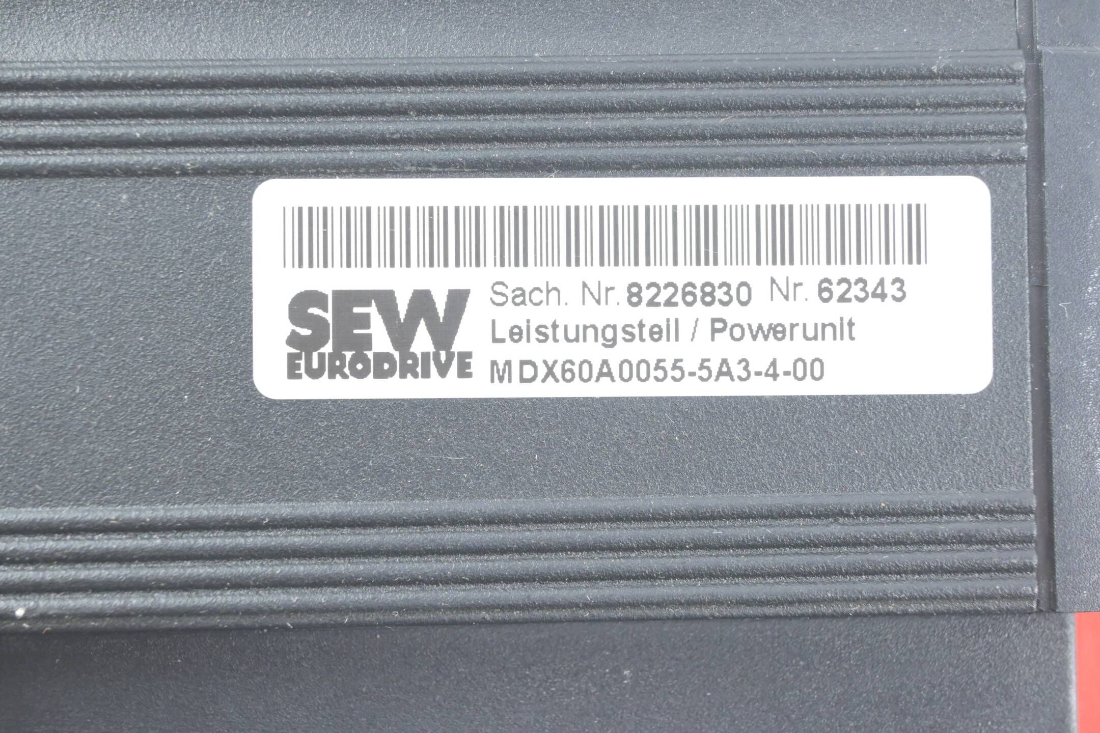 SEW Umrichter MDS60A0055-5A3-4-00 inkl. Leistungsteil MDX60A0055-5A3-4-00