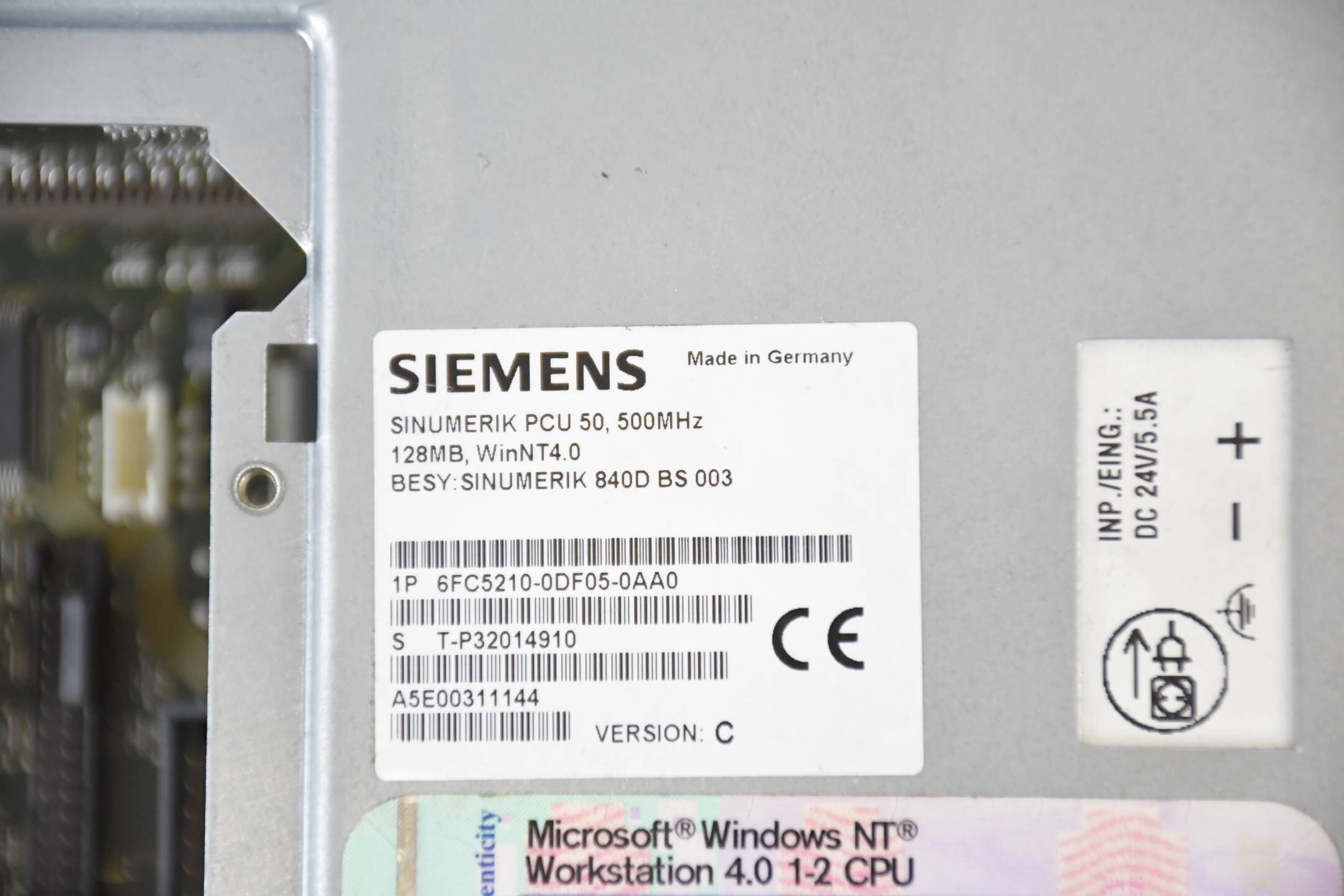 Siemens sinumerik 810D/840D PCU 50 6FC5210-0DF05-0AA0 ( 6FC5 210-0DF05-0AA0 ) C