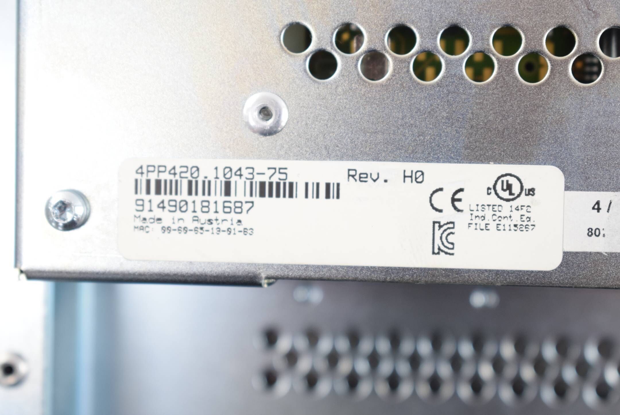 B&R Power Panel 400 4PP420.1043-75 Rev. H0