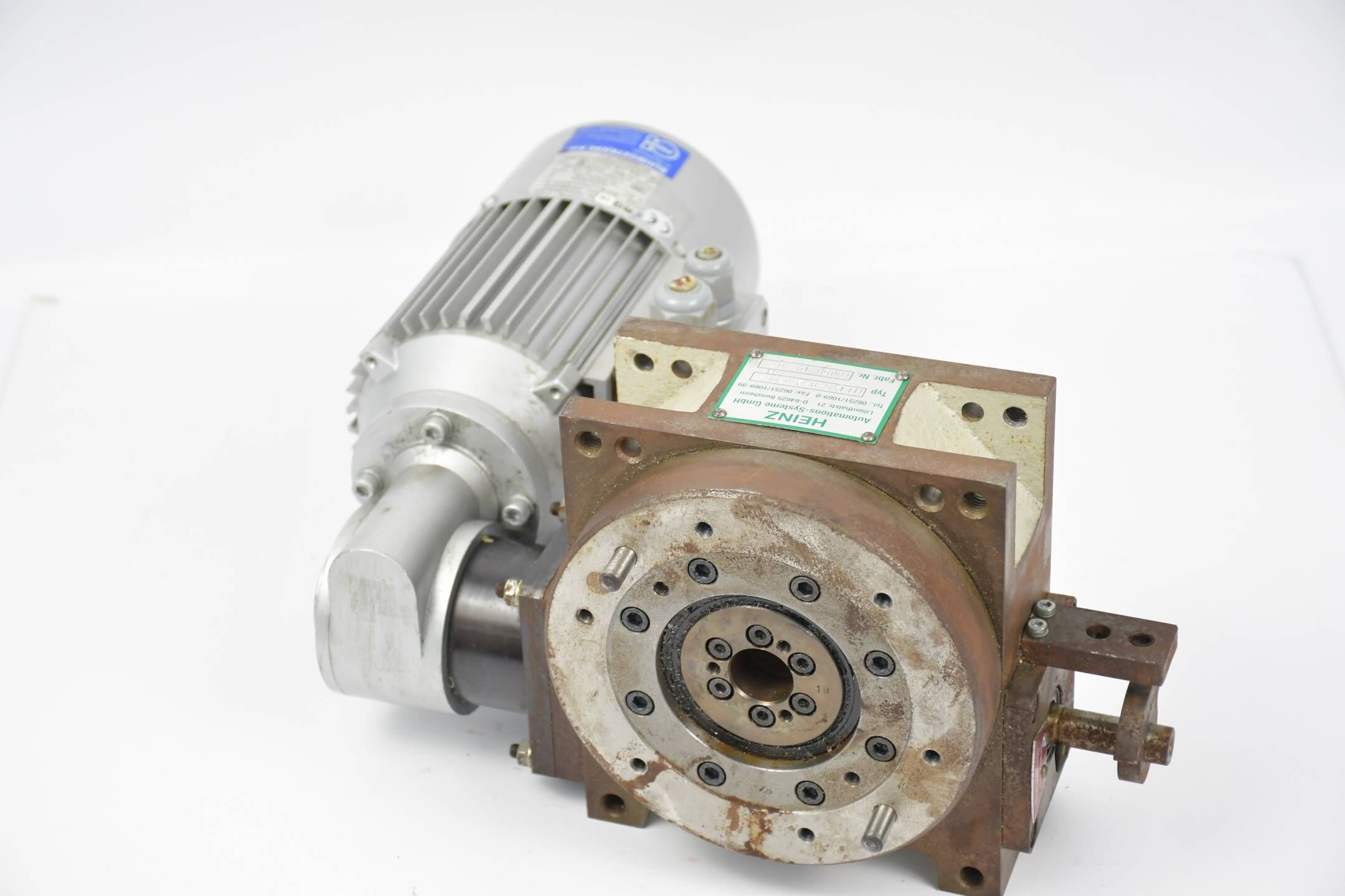 Ruhrgetriebe 3-Phasen Motor EFB1/4DF63A-4 Inkl Heinz Getriebe HTT45-8-240-MS-RH