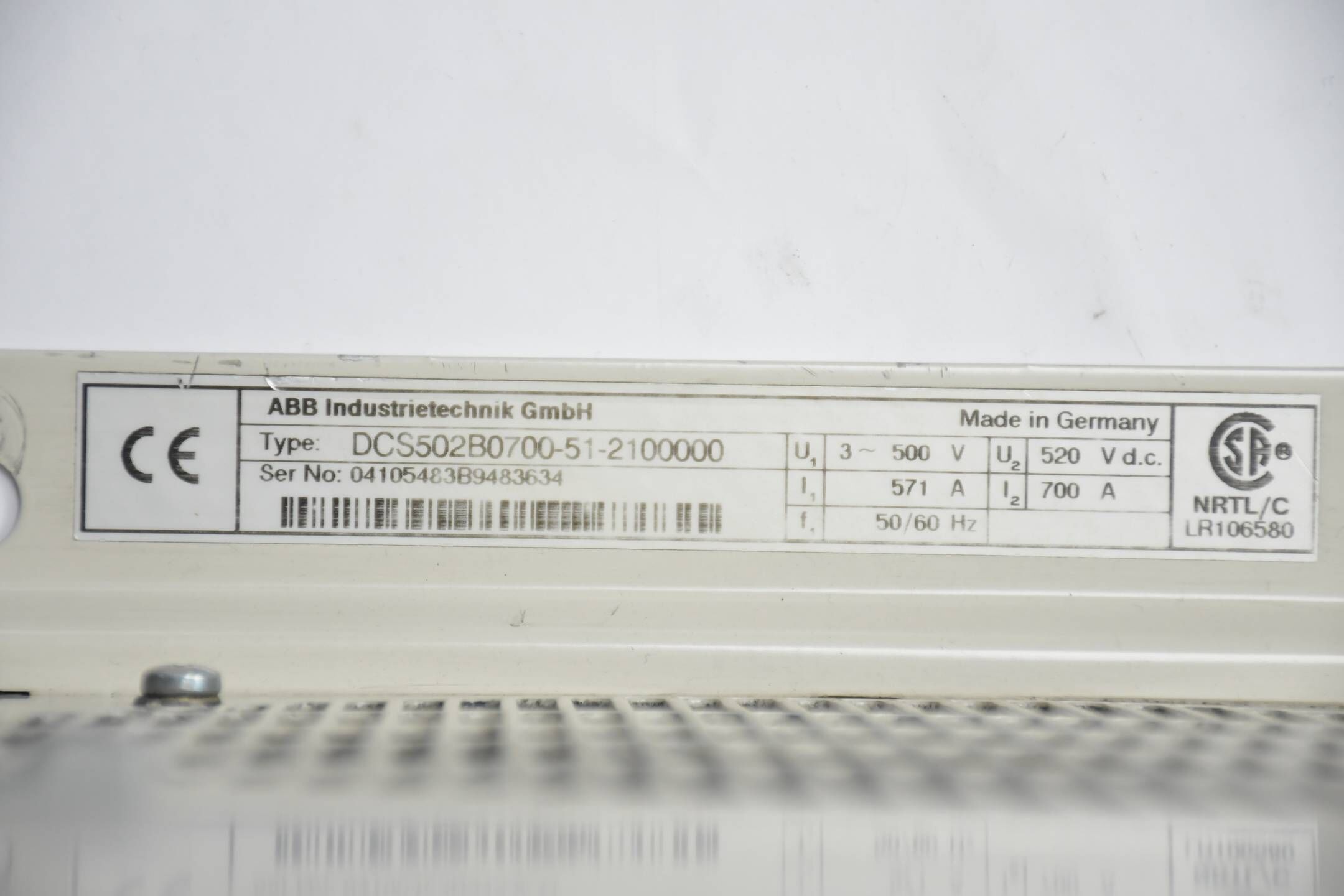 ABB Drives DCS500 Umrichter DCS502B0700-51-2100000 ( DCS502B0700-51-2102000 )