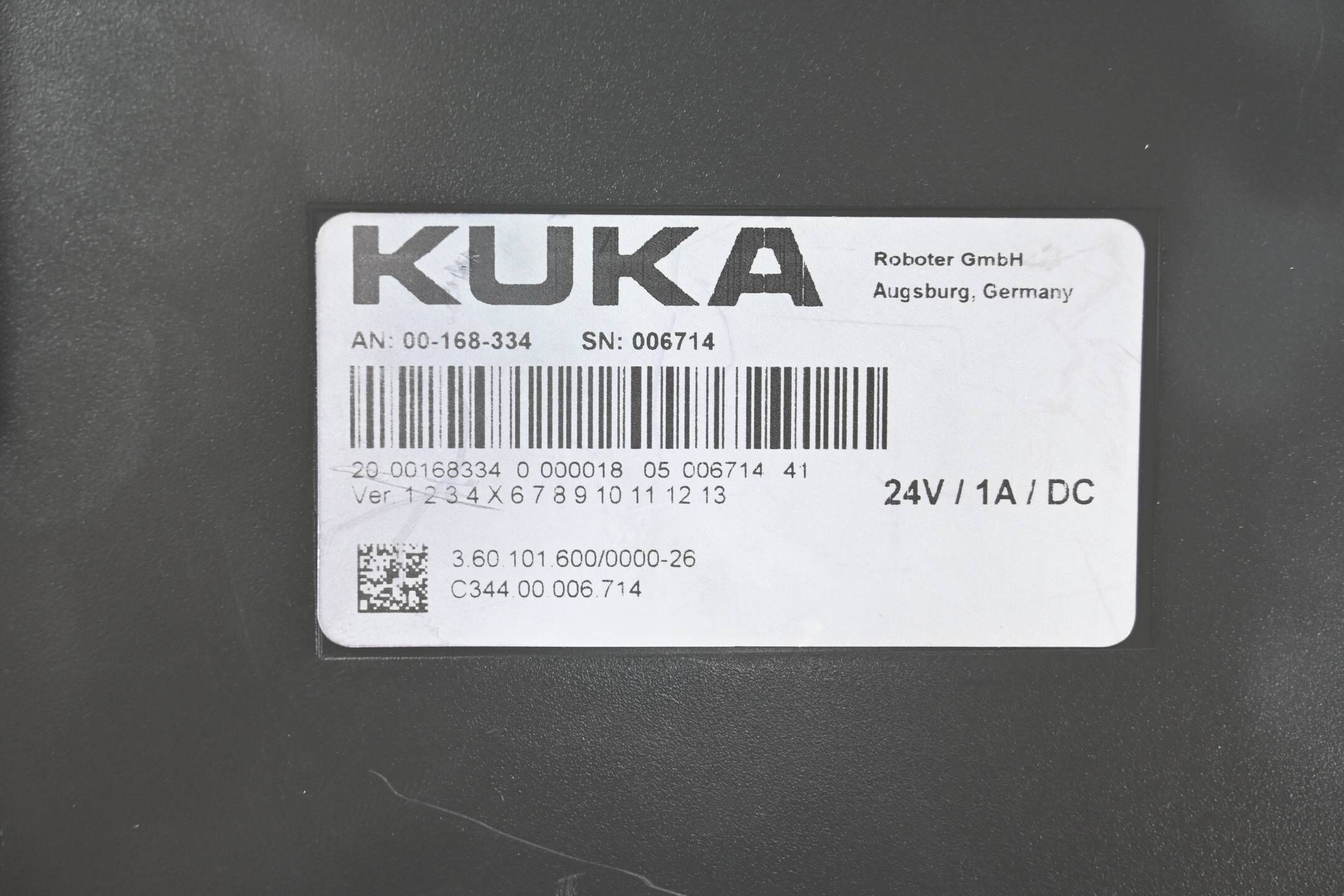 Kuka Roboter KRC4 SmartPad Control Panel 00-168-334 Ver. 5