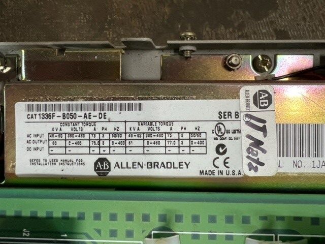 Allen Bradley 1336 Plus II CAT 1336F-B050-AE-DE 75A