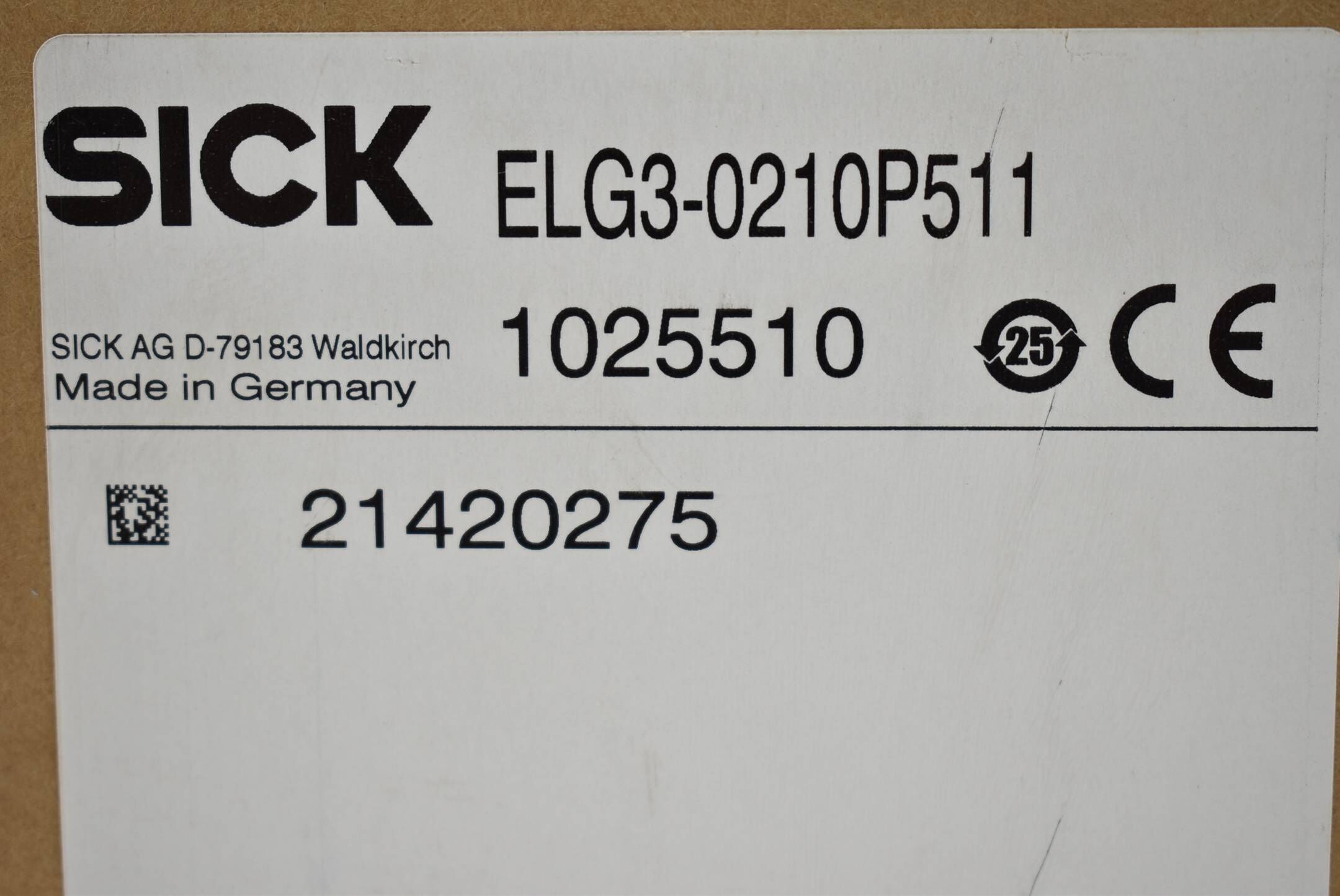 Sick Automatisierungs-Lichtgitter ELG3-0210P511 ( 1025510 )