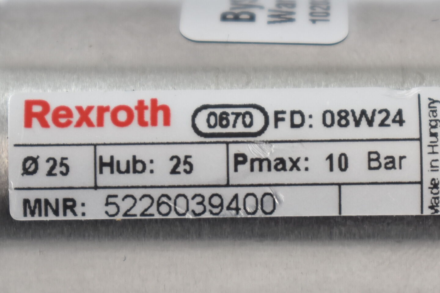 Rexroth Bystronic Pneumatik-Zylinder 5 226 039 400 ( 5226039400 ) 10 bar