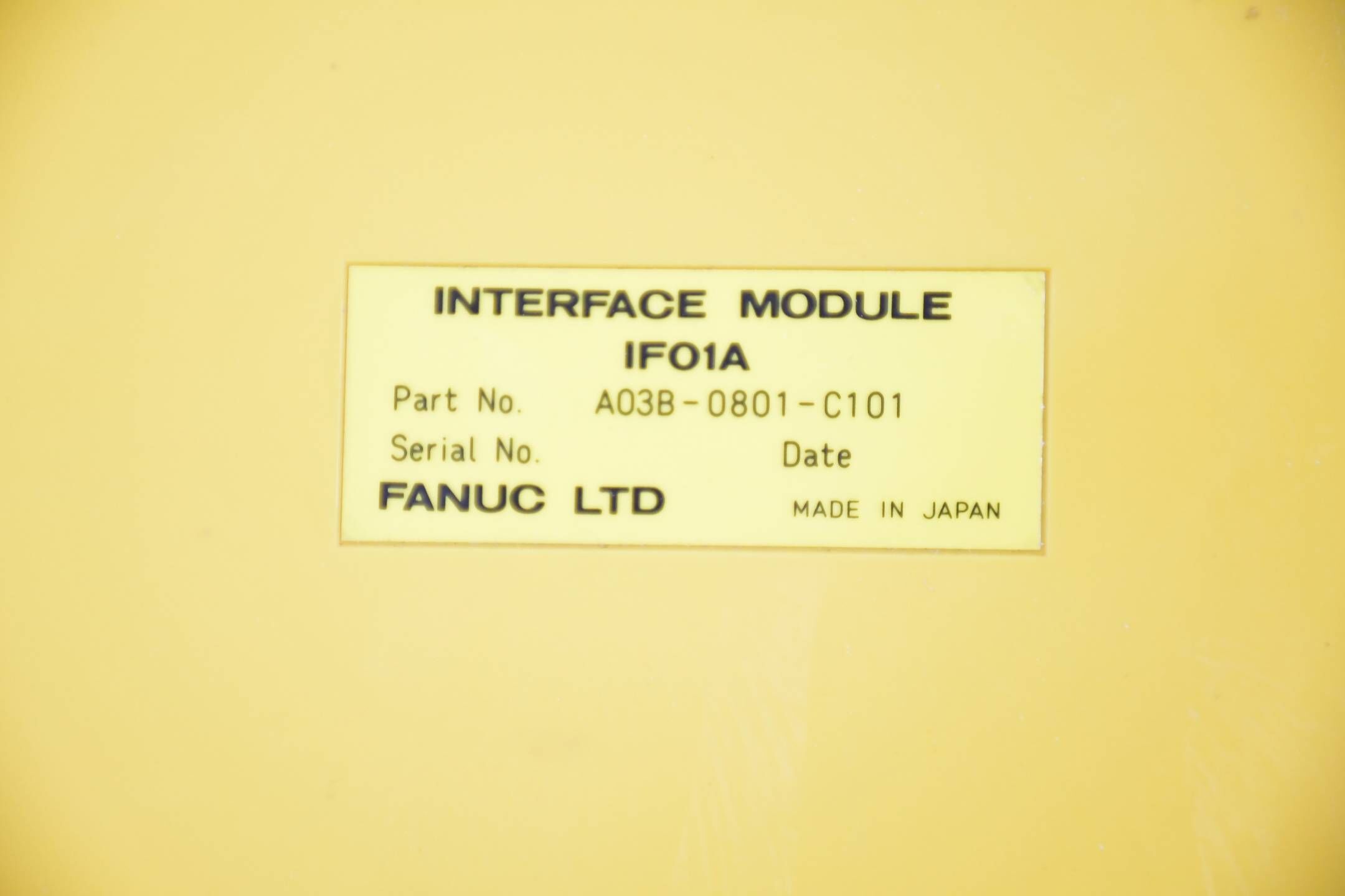 Fanuc LTD. Interface Module IF01A A03B-0801-C101 