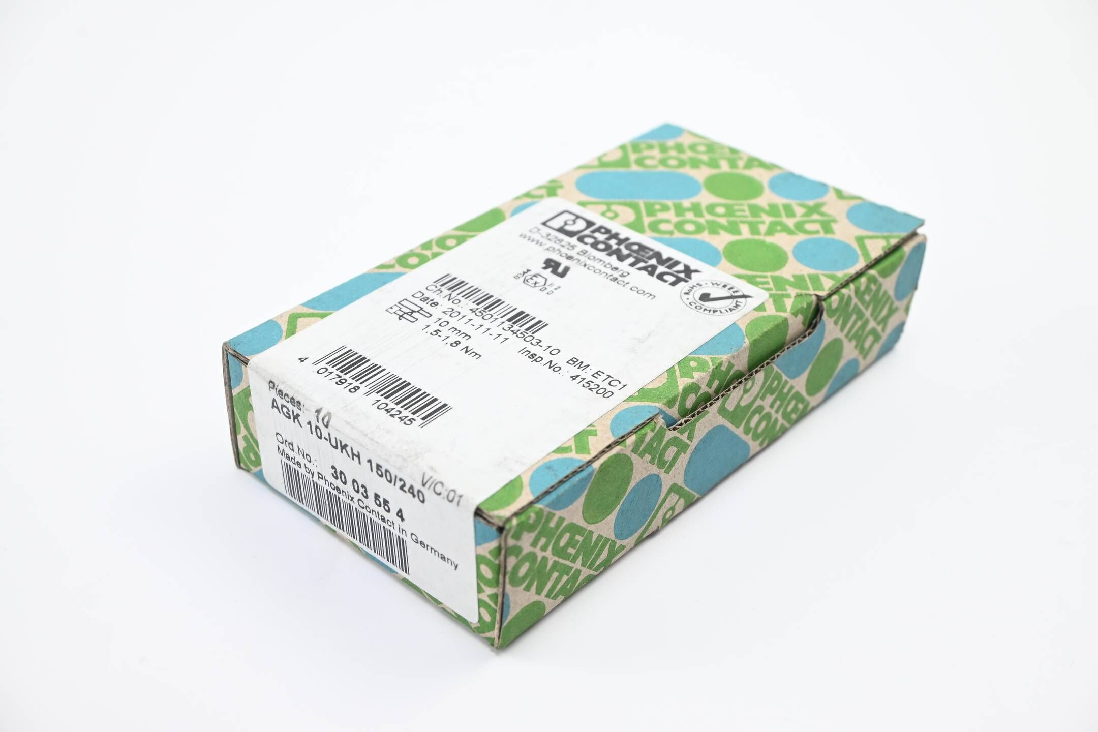 Phoenix Contact 10 Stück Abgriffklemme AGK 10-UKH 150/240 ( 3003554 )