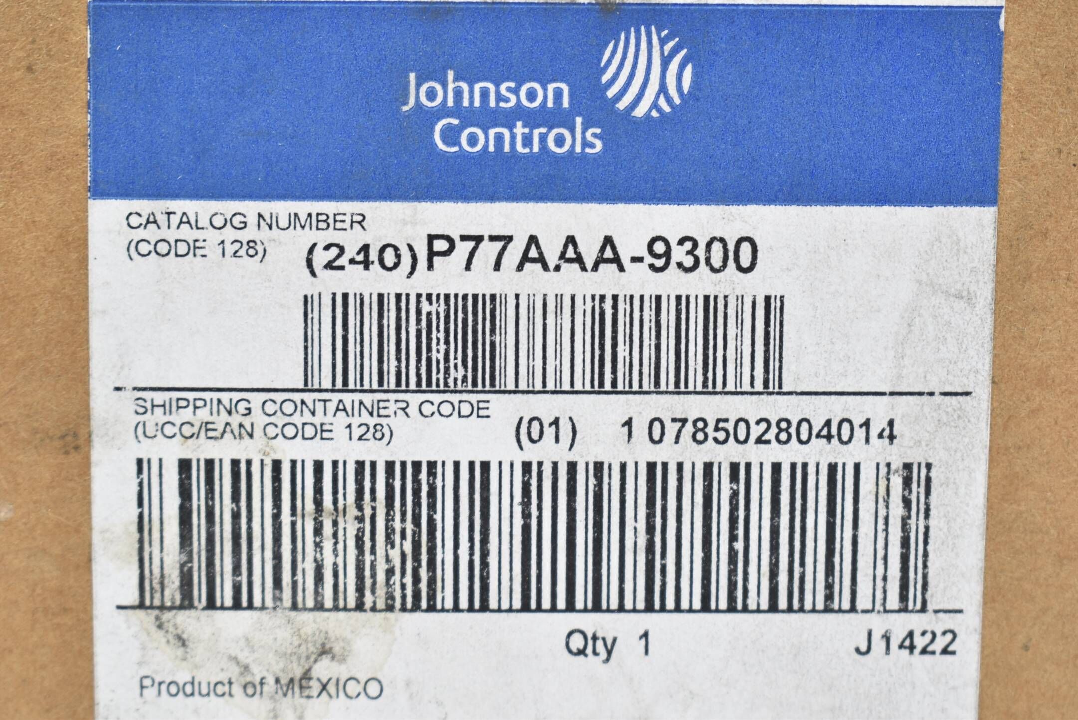 Johnson controls Druckschalter max 22 bar 400 V P77AAA-9300