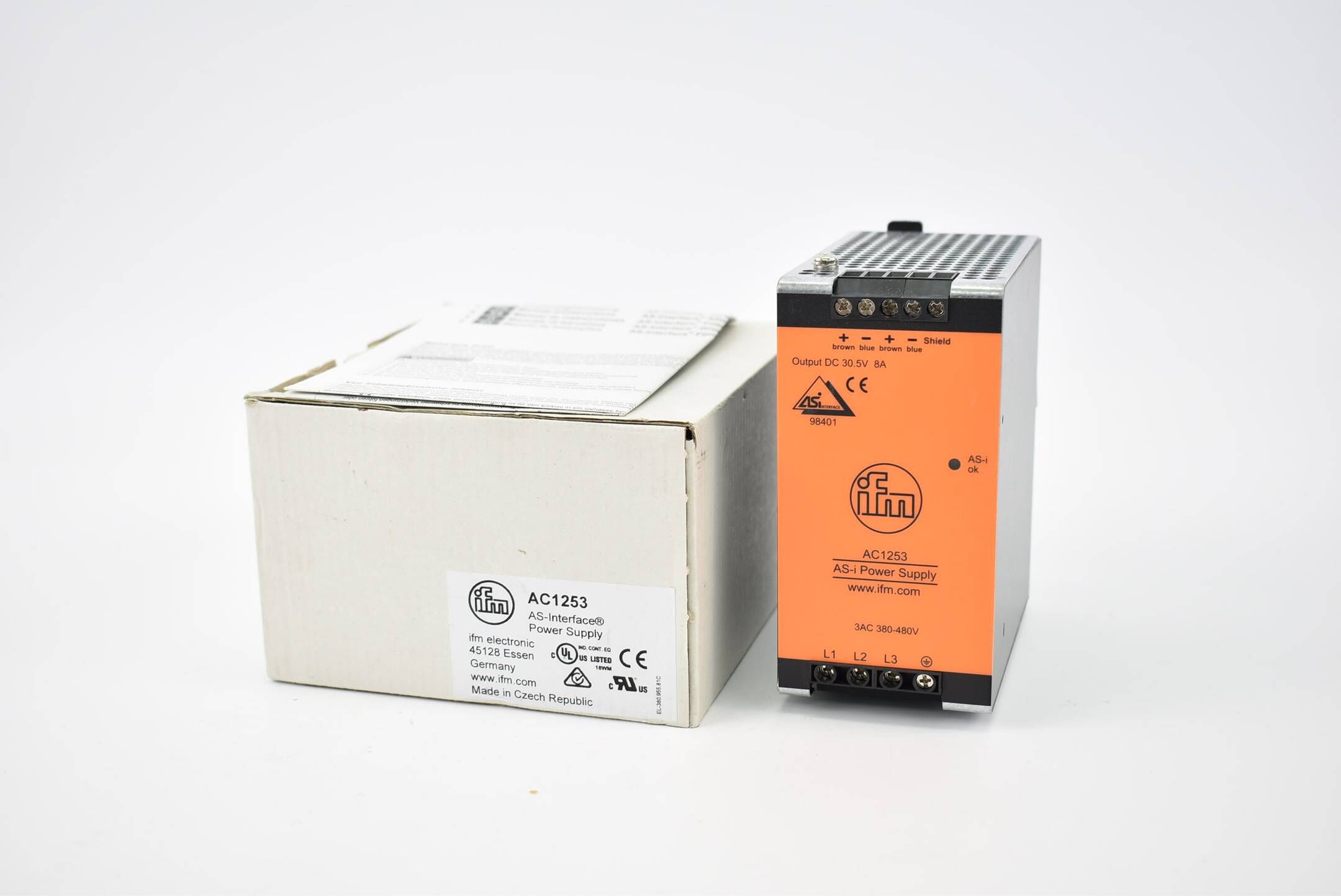 Ifm AS-Interface Stromversorgung DC30,5V 8A 3AC 380-480V AC1253