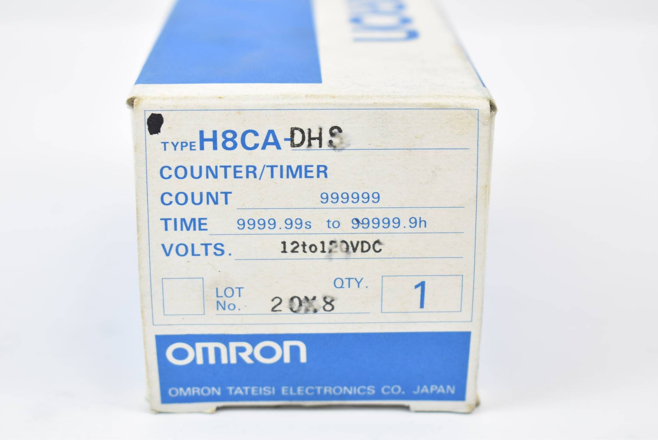 Omron Counter/Timer H8CA-DHS Count 999999 Time 9999.99s to 99999.9h 12 to 120VDC