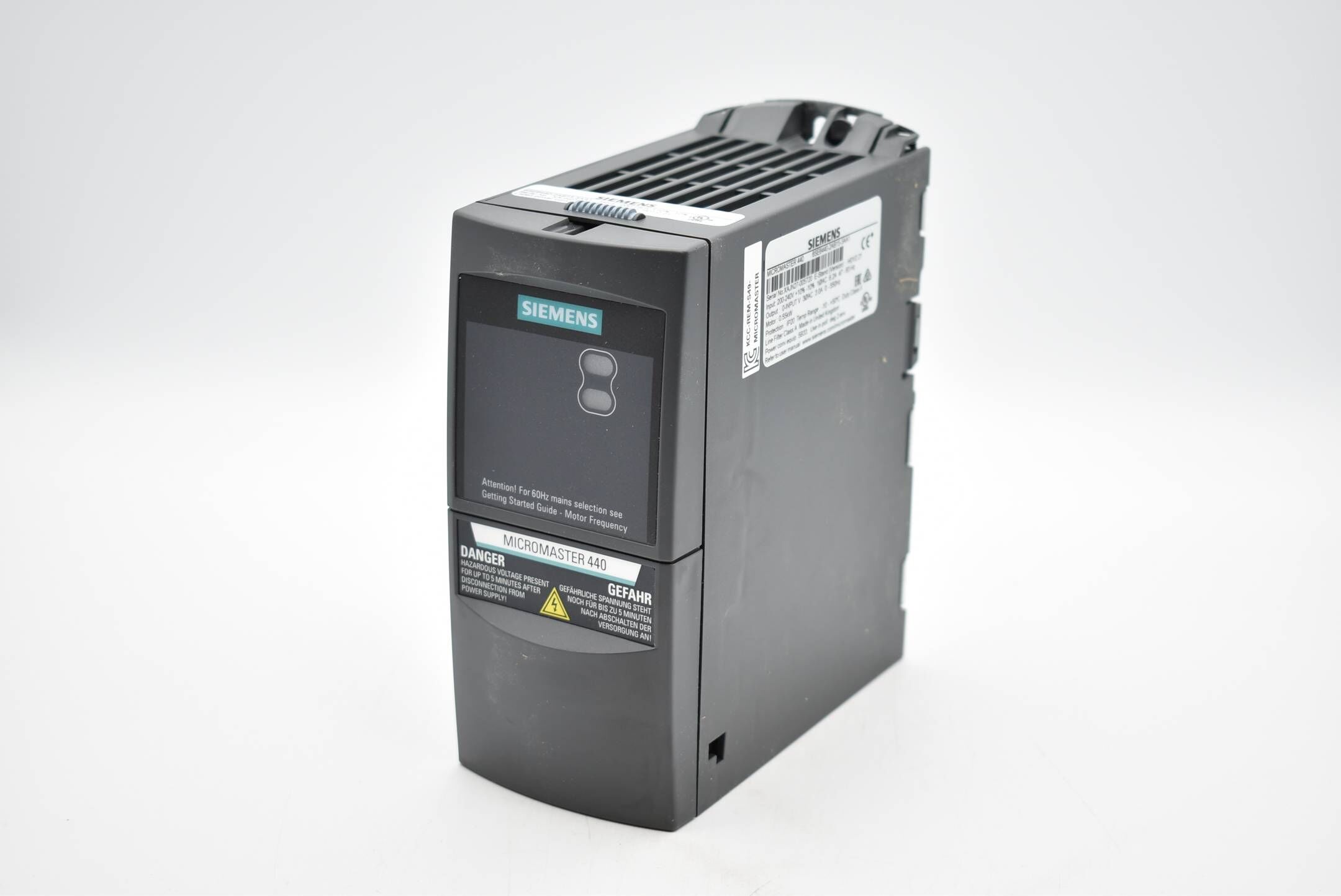 Siemens Micromaster 440 6SE6440-2AB15-5AA1 ( 6SE6 440-2AB15-5AA1 ) E.H01/2.21