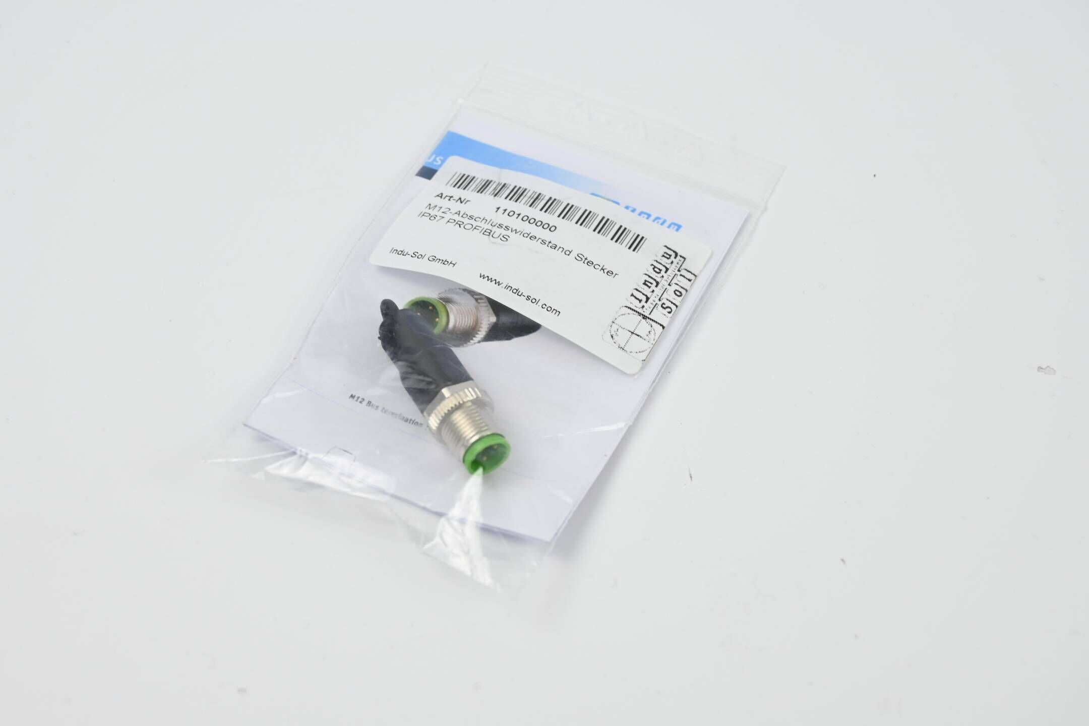 Indu-Sol M12-Abschlusswiderstand Stecker 110100000