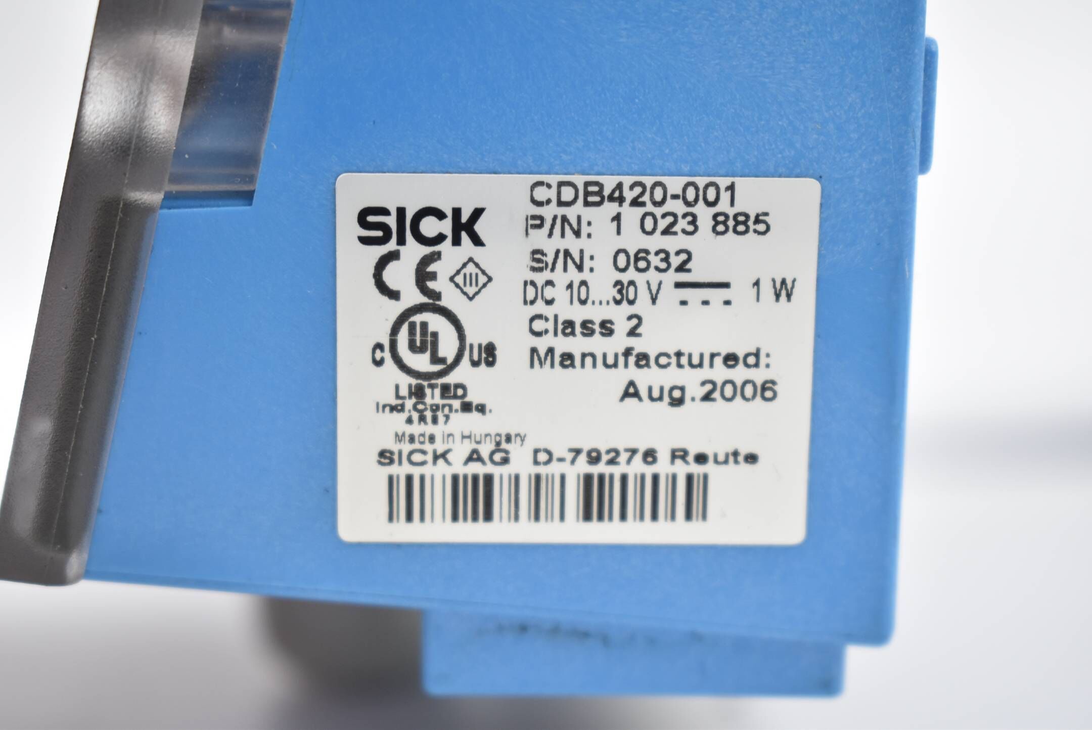 Sick Stromversorgung Anschlussmodul CDB420-001 ( 1023885 )