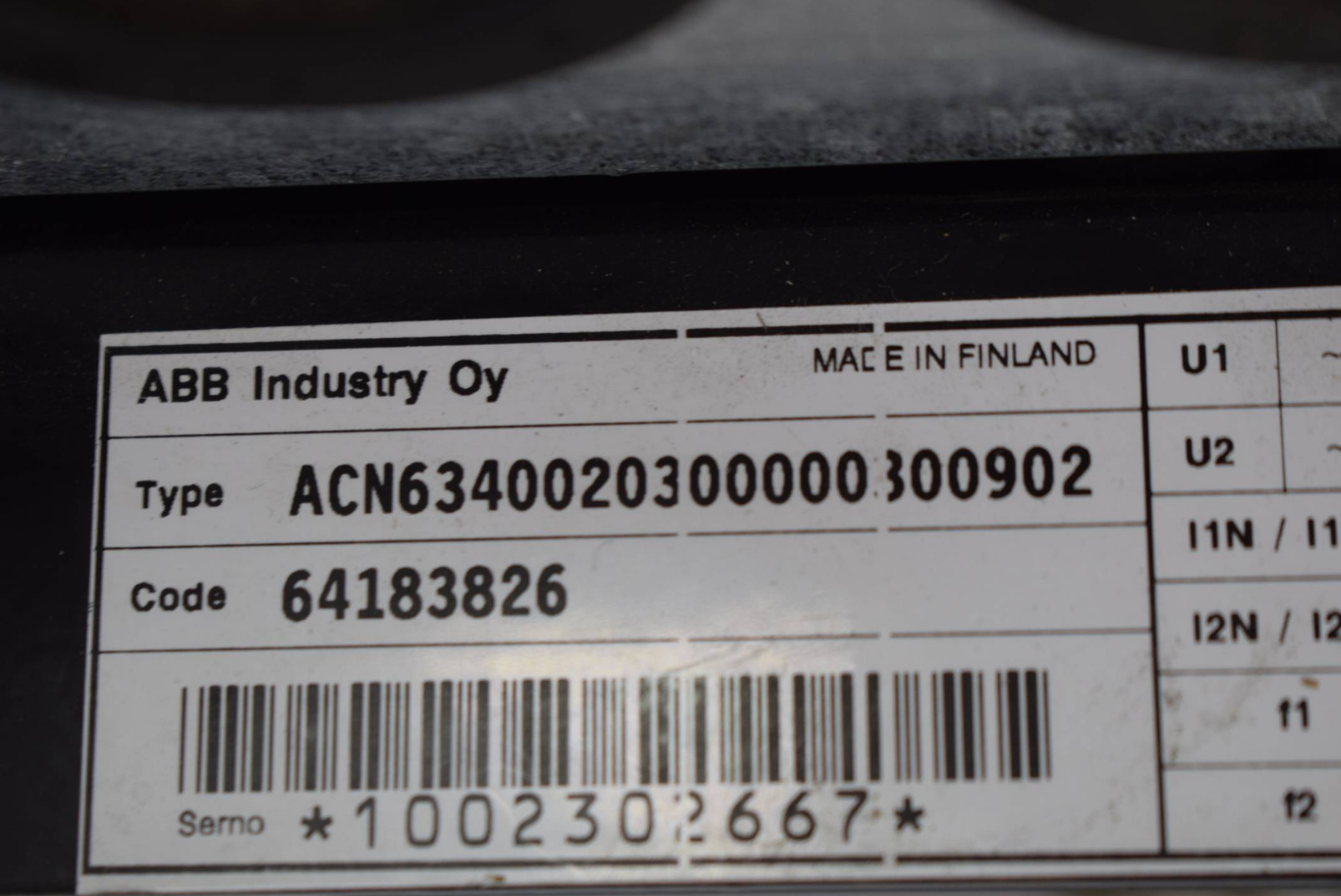ABB Frequenzumrichter ACN6340020300000300902