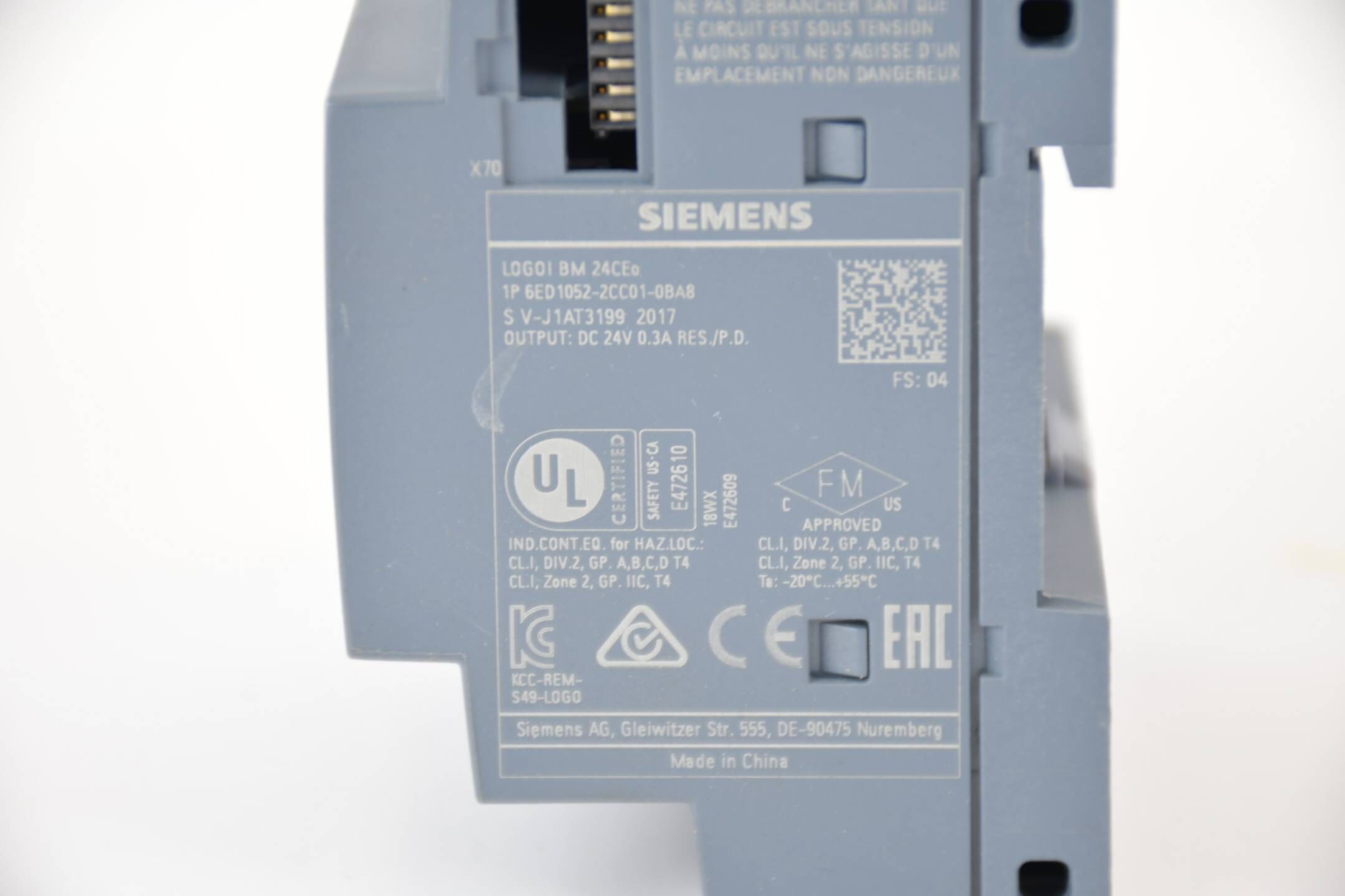 Siemens LOGO! 24CEO Logikmodul 6ED1052-2CC01-0BA8 ( 6ED1 052-2CC01-0BA8 )