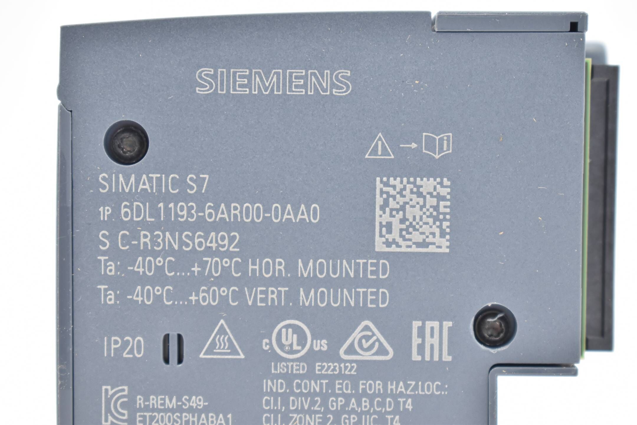 Siemens simatic ET 200SP Adapter 6DL1 193-6AR00-0AA0 ( 6DL1193-6AR00-0AA0 )