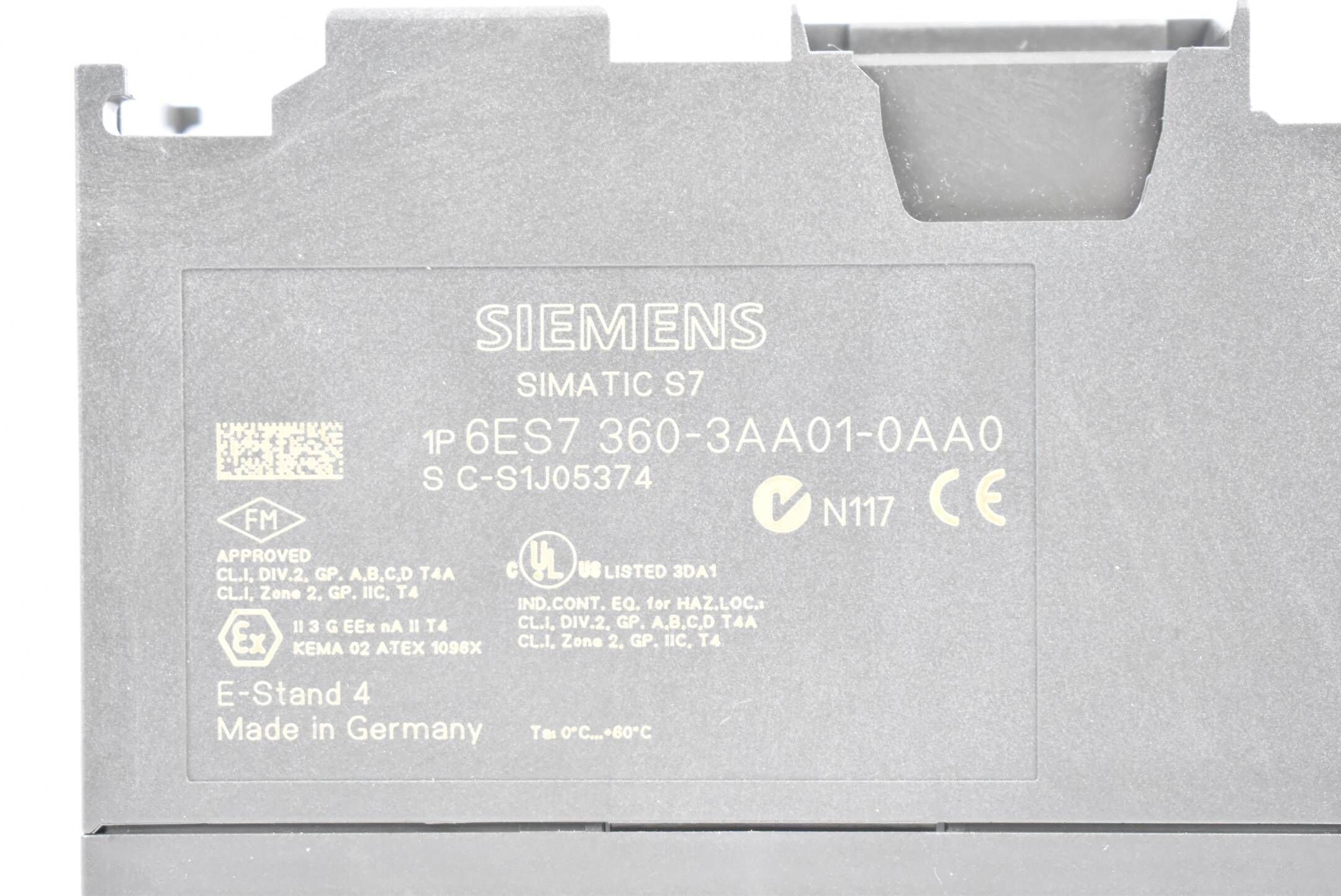Siemens Simatic S7 6ES7360-3AA01-0AA0 ( 6ES7360-3AA01-0AA0 )