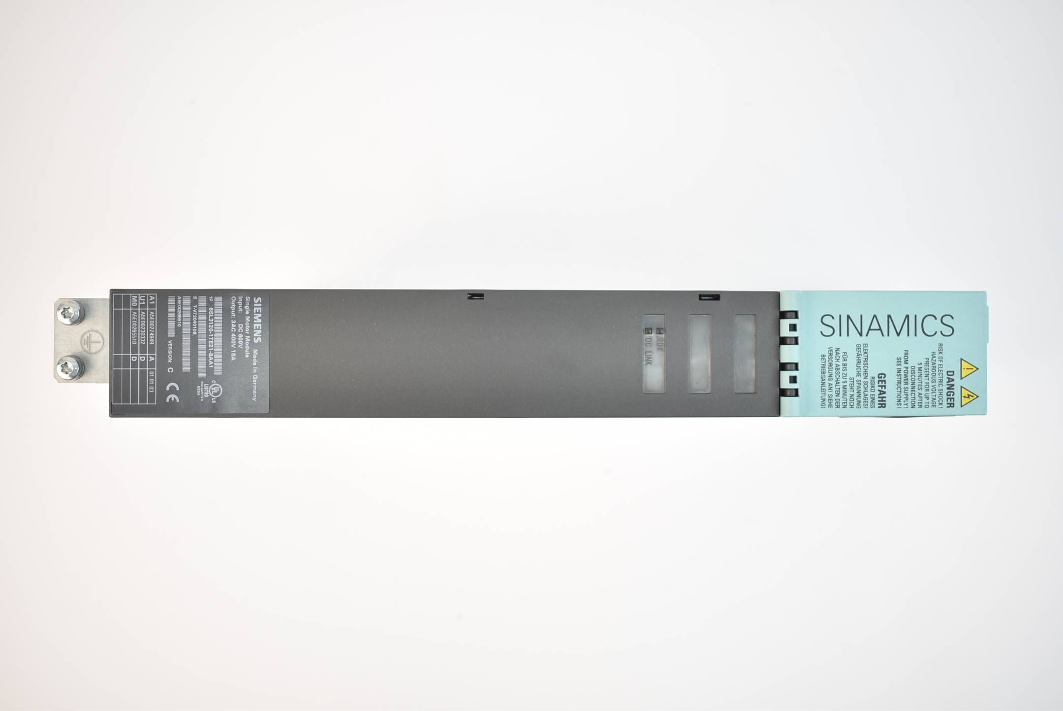 Siemens single Motor Module 6SL3120-1TE21-8AA1 ( 6SL3120-1TE21-8AA1 ) Vers. C