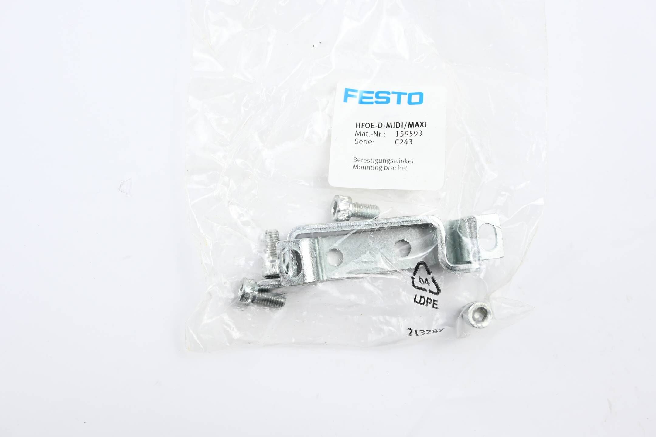 Festo Befestigungswinkel 10 Stück HFOE-D-MIDI/MAXI ( 159593 )