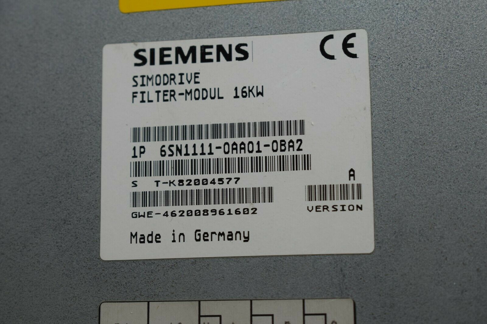Siemens Simodrive Filter-Modul 6SN1111-0AA01-0BA2 ( 6SN1 111-0AA01-0BA2 ) VA