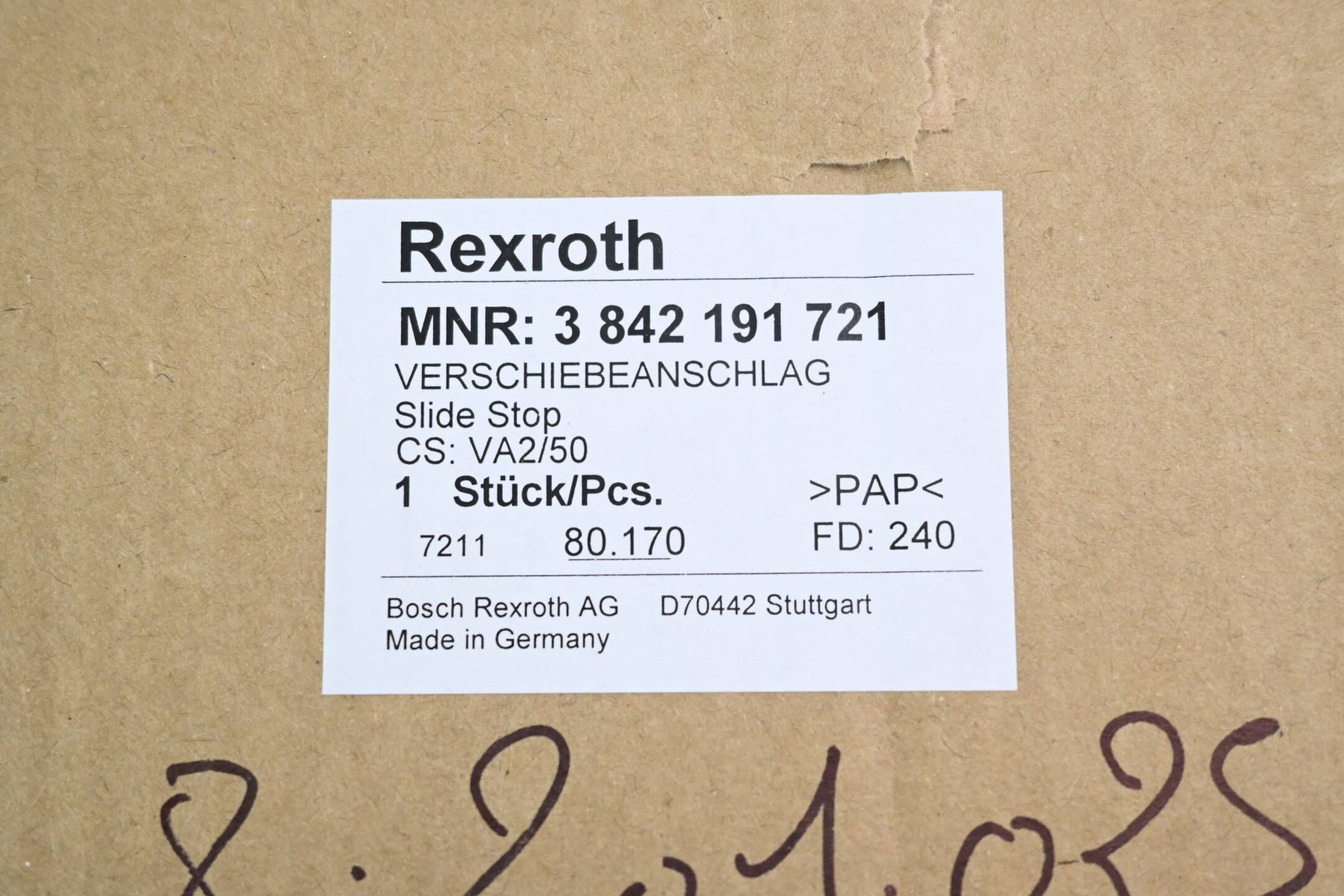 Rexroth Verschiebeanschlag 3842191721 ( 7211 )