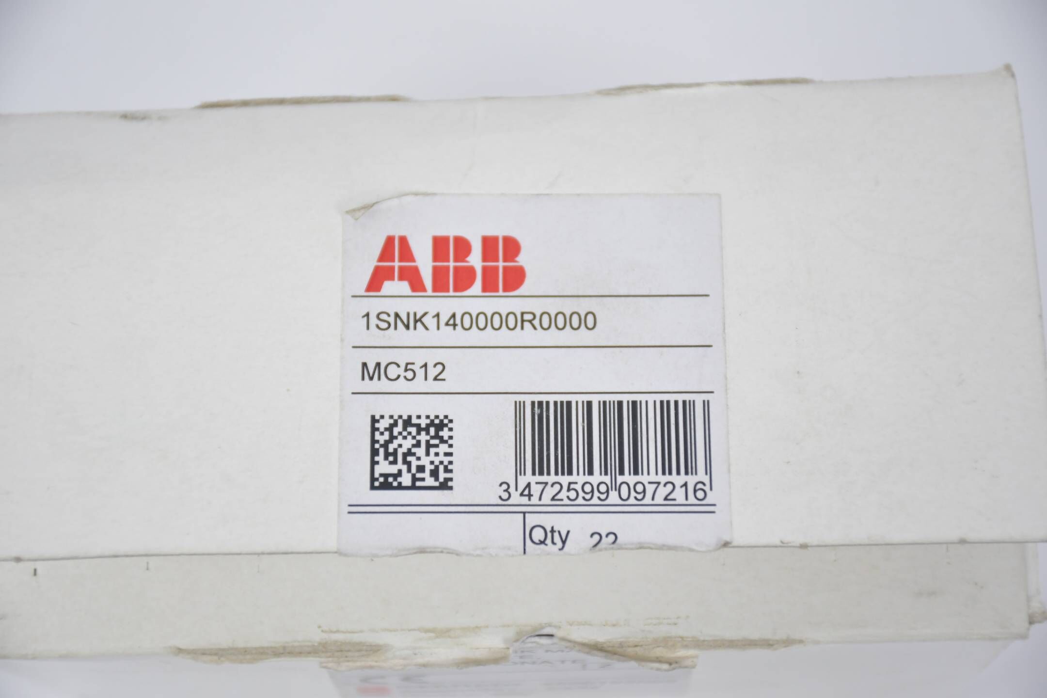 ABB block blank marker card, weiss, Polycarbonat MC512 1SNK140000R0000 Qty. 21