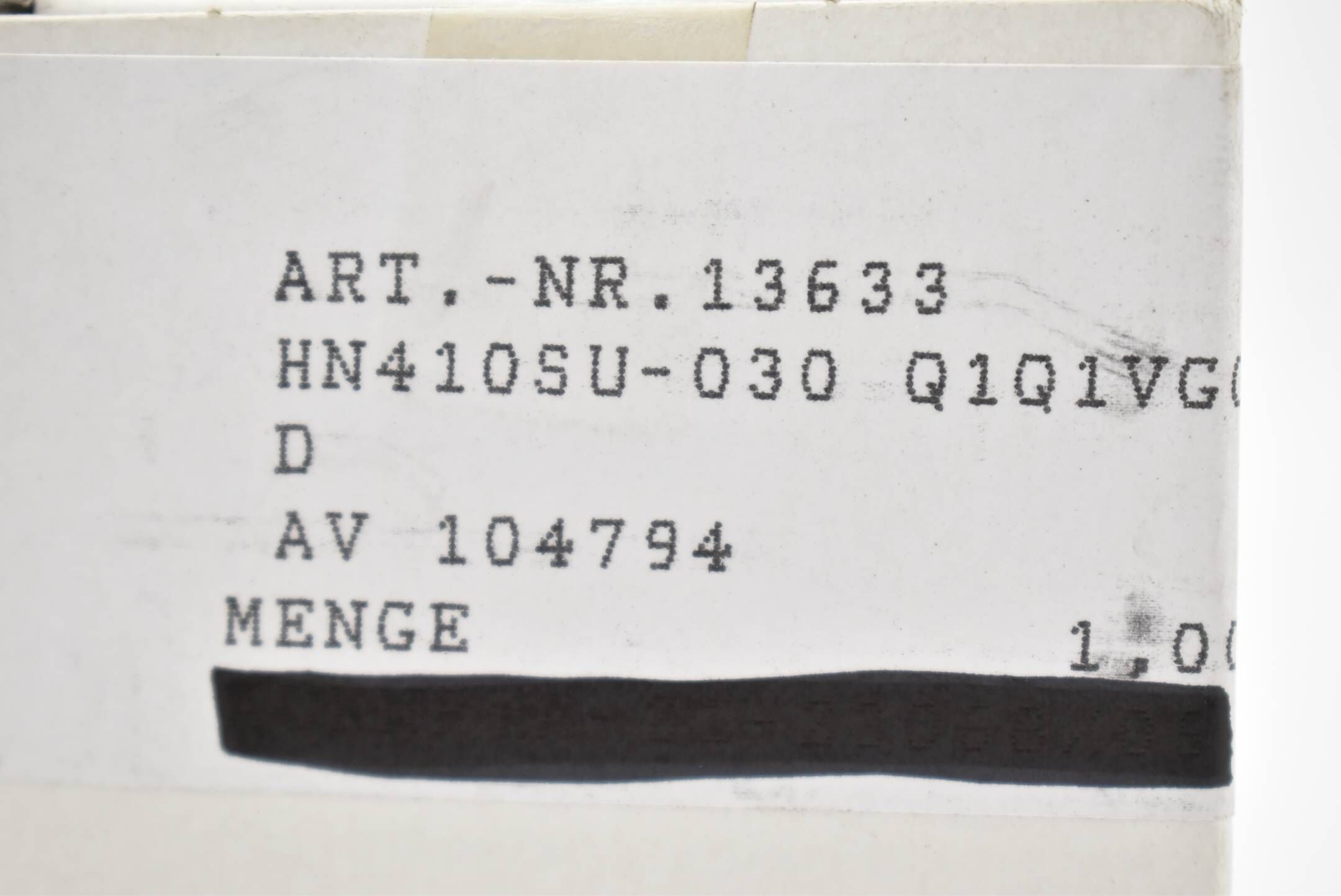 Gleitringdichtung für Wasser-/Abwasserpumpen HN410SU-030