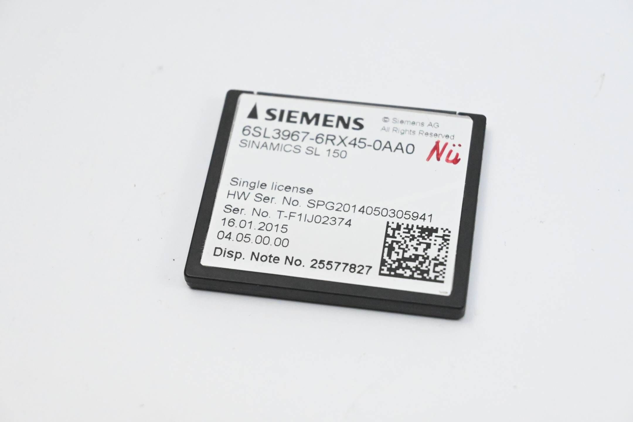 Siemens Sinamics SL150 Speicherkarte 6SL3967-6RX45-0AA0 ( 6SL3 967-6RX45-0AA0 )