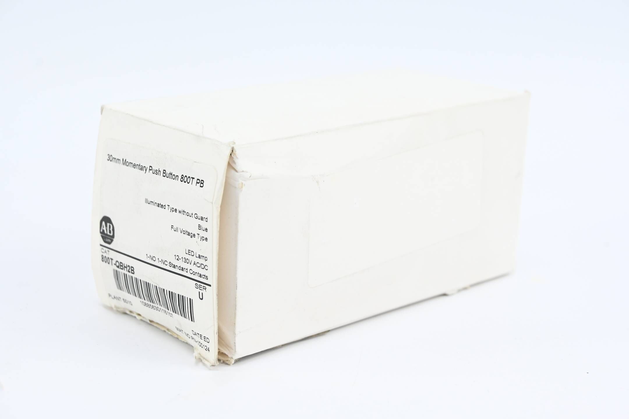 Allen Bradley 30mm Momentary Push Button 800T PB ( 800T-QBH2B )