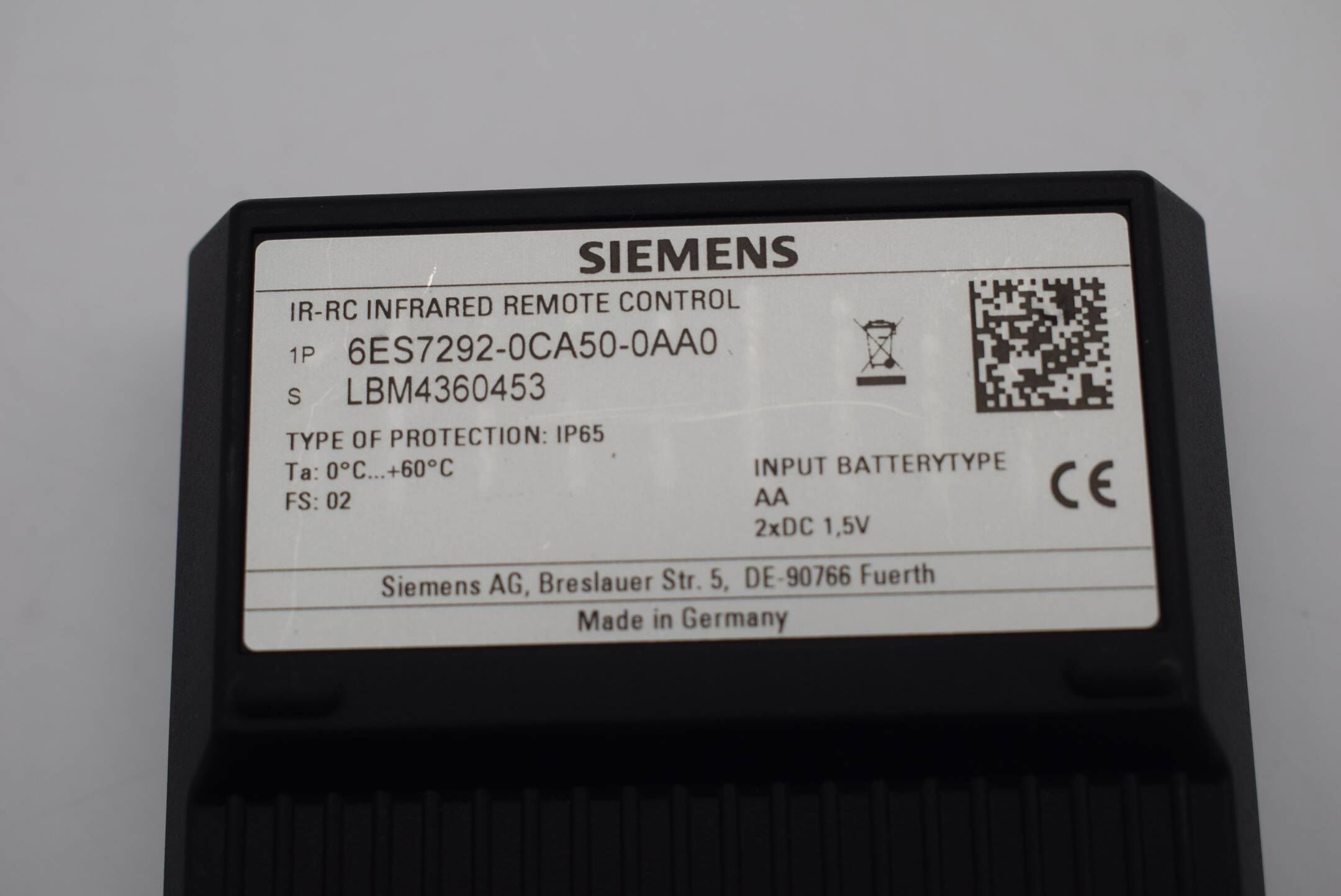 Siemens simatic S7-1200 EMS400S 6ES7 292-0CA50-0AA0 ( 6ES7292-0CA50-0AA0 ) FS.02