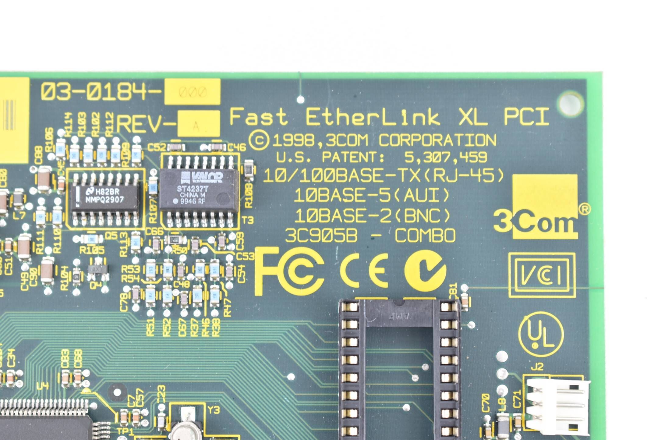 3Com Netzwerkkarte Fast EtherLink XL PCI 02-0184-000 ( 03-0184-000) Rev. A