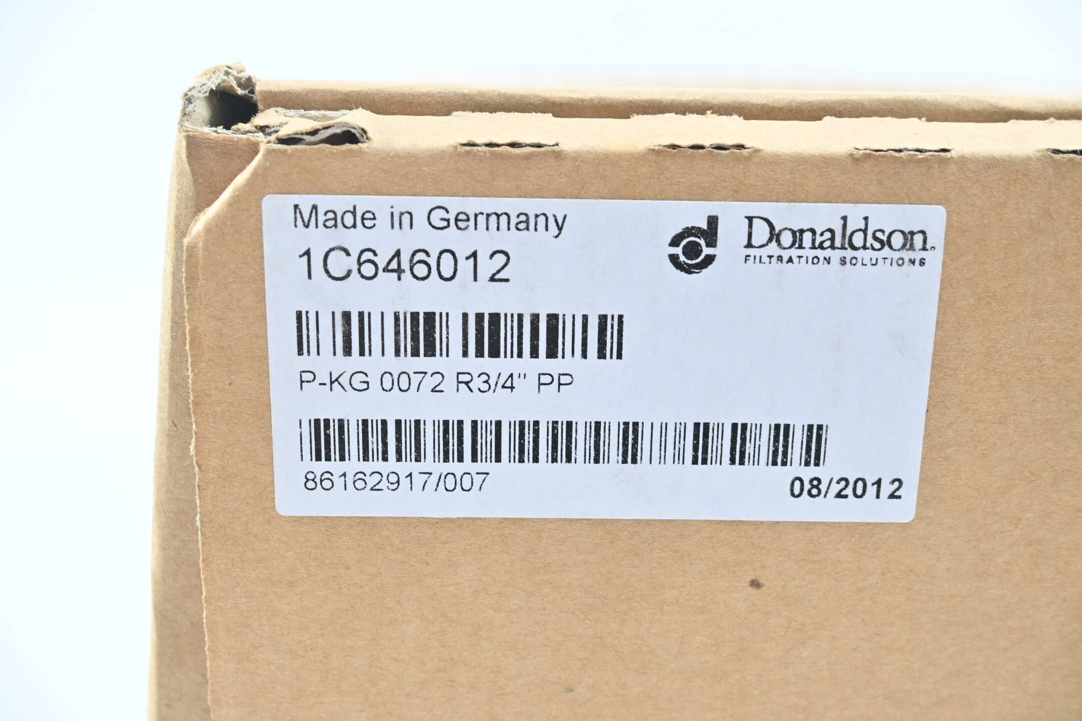 Donaldson Ultrafilter Filtergehäuse P-KG-PP 0072 inkl. Filter PPTV 10/3 DOE 50µm