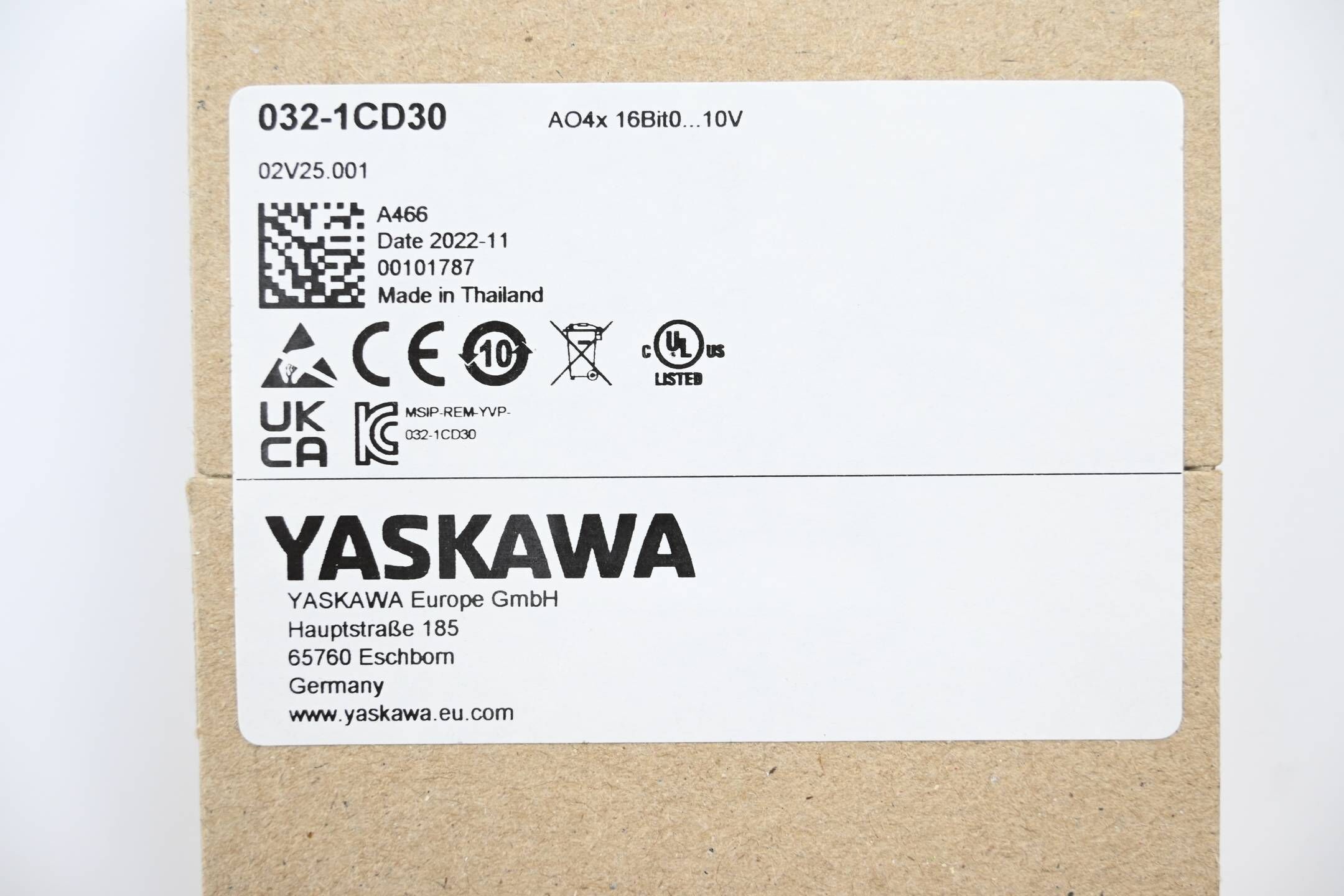 Yaskawa Analoge Ausgabe 032-1CD30