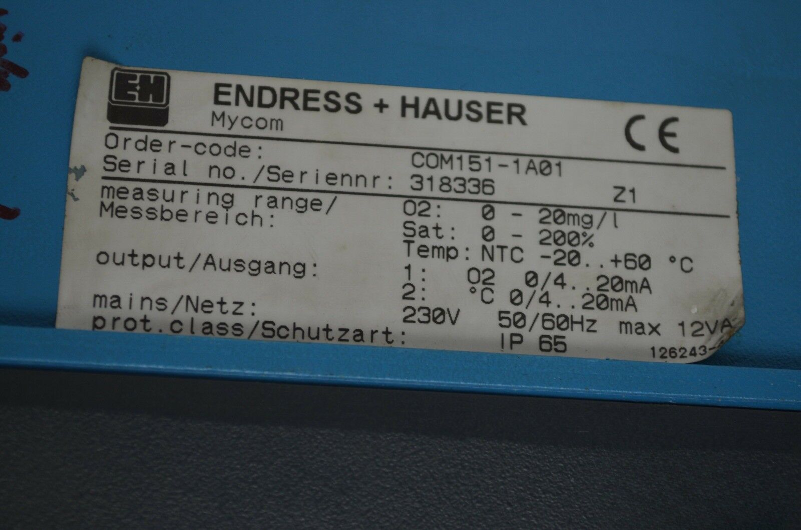 Endress+Hauser Mycom COM151-1A01
