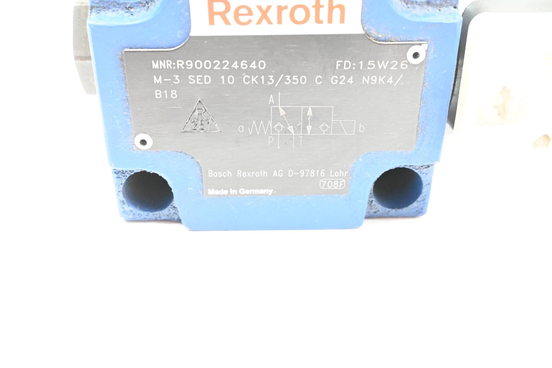 Rexroth Wegesitzventil M-3 SED 10 CK13/350 C G24 N9K4/B18 ( R900224640 )