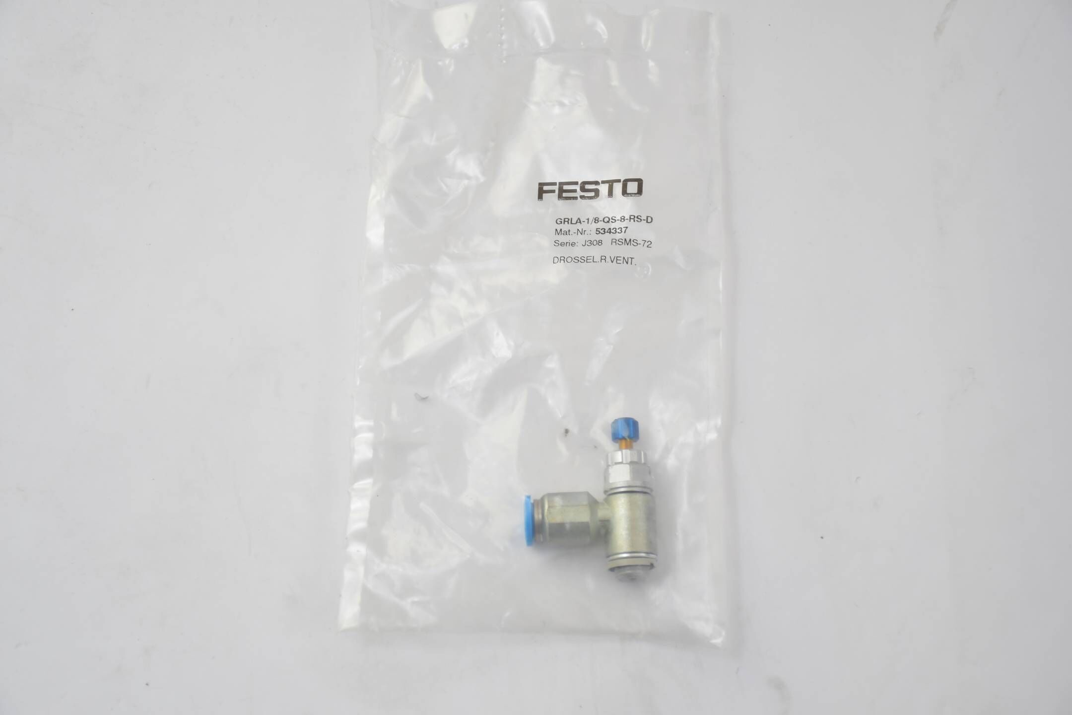 Festo Drossel-Rückschlagventil GRLA-1/8-QS-8-RS-D ( 534337 )
